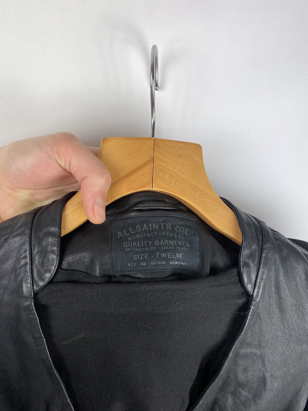 Allsaints Allsaints women’s Ashlar leather jacket size 12 black Size M / US 6-8 / IT 42-44 - 6 Thumbnail