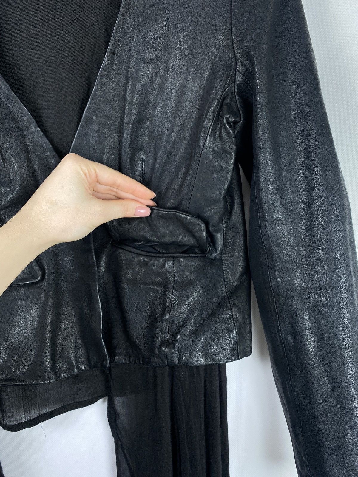 Allsaints Allsaints women’s Ashlar leather jacket size 12 black Size M / US 6-8 / IT 42-44 - 13 Thumbnail