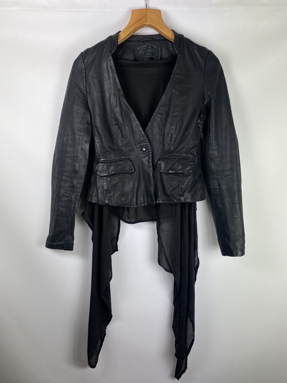 Allsaints Allsaints women’s Ashlar leather jacket size 12 black Size M / US 6-8 / IT 42-44 - 1 Thumbnail
