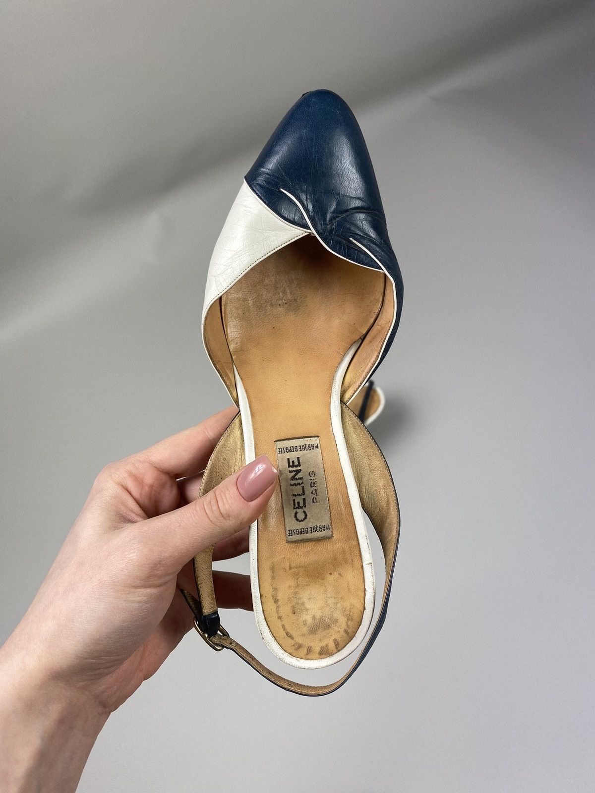 Celine × Vintage Celine vintage 80s 70s women’s heels shoes size 6 Size US 6 / IT 36 - 3 Thumbnail