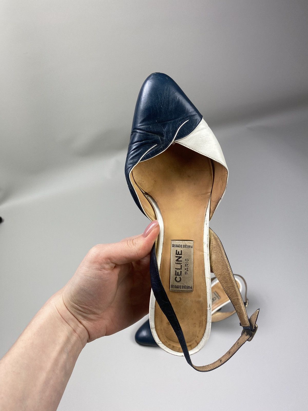 Celine × Vintage Celine vintage 80s 70s women’s heels shoes size 6 Size US 6 / IT 36 - 9 Thumbnail