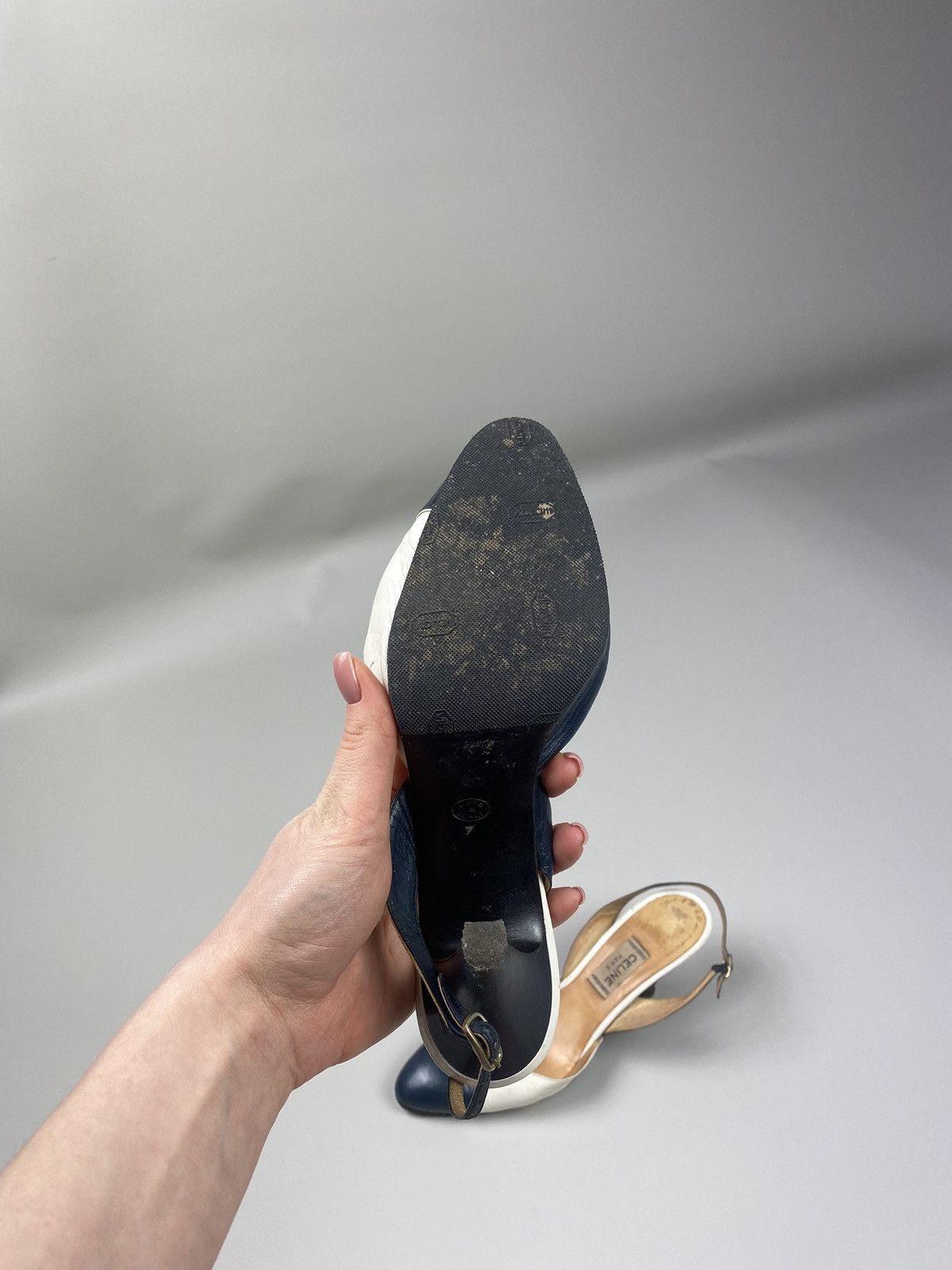 Celine × Vintage Celine vintage 80s 70s women’s heels shoes size 6 Size US 6 / IT 36 - 11 Thumbnail