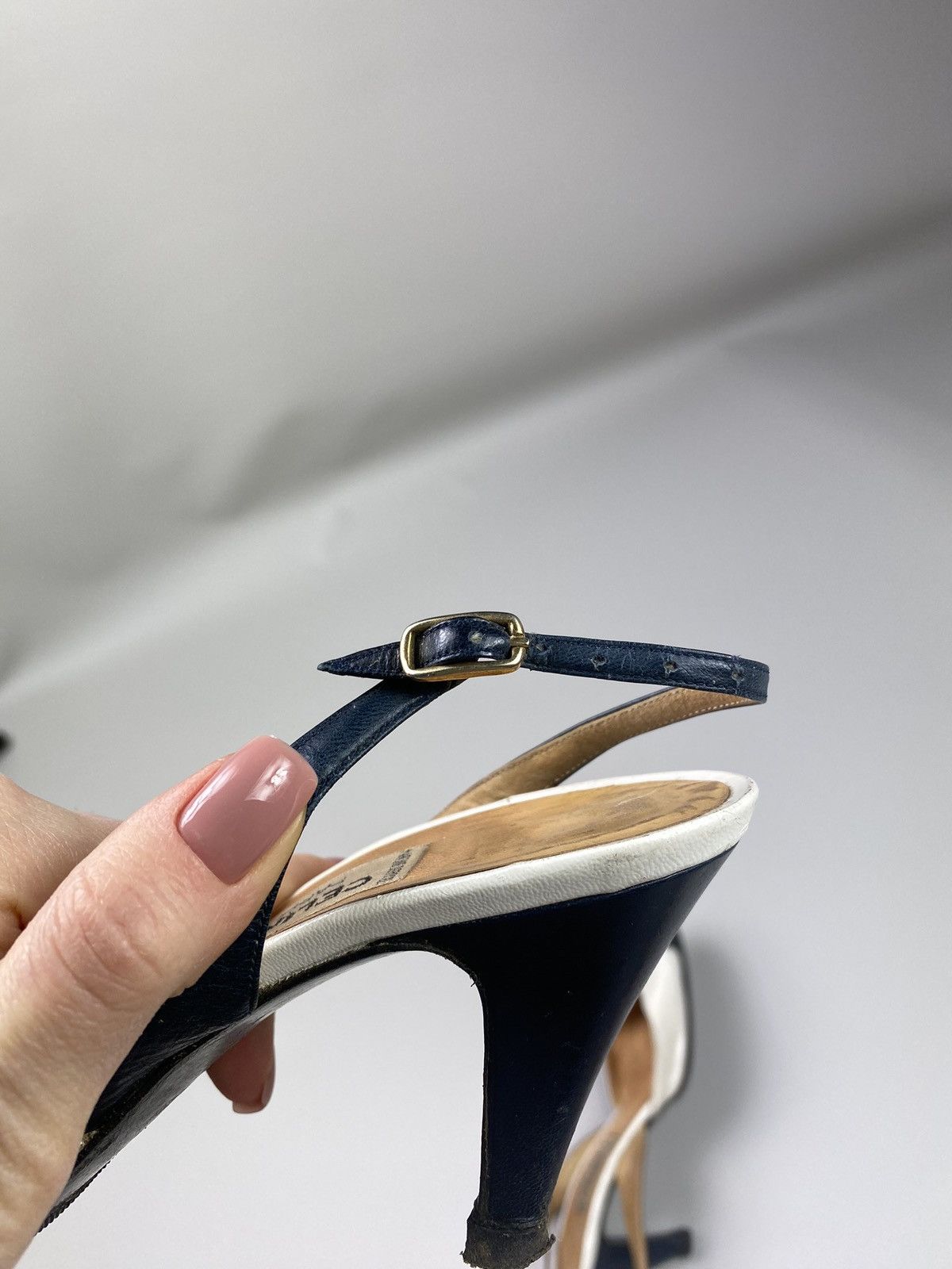 Celine × Vintage Celine vintage 80s 70s women’s heels shoes size 6 Size US 6 / IT 36 - 17 Thumbnail