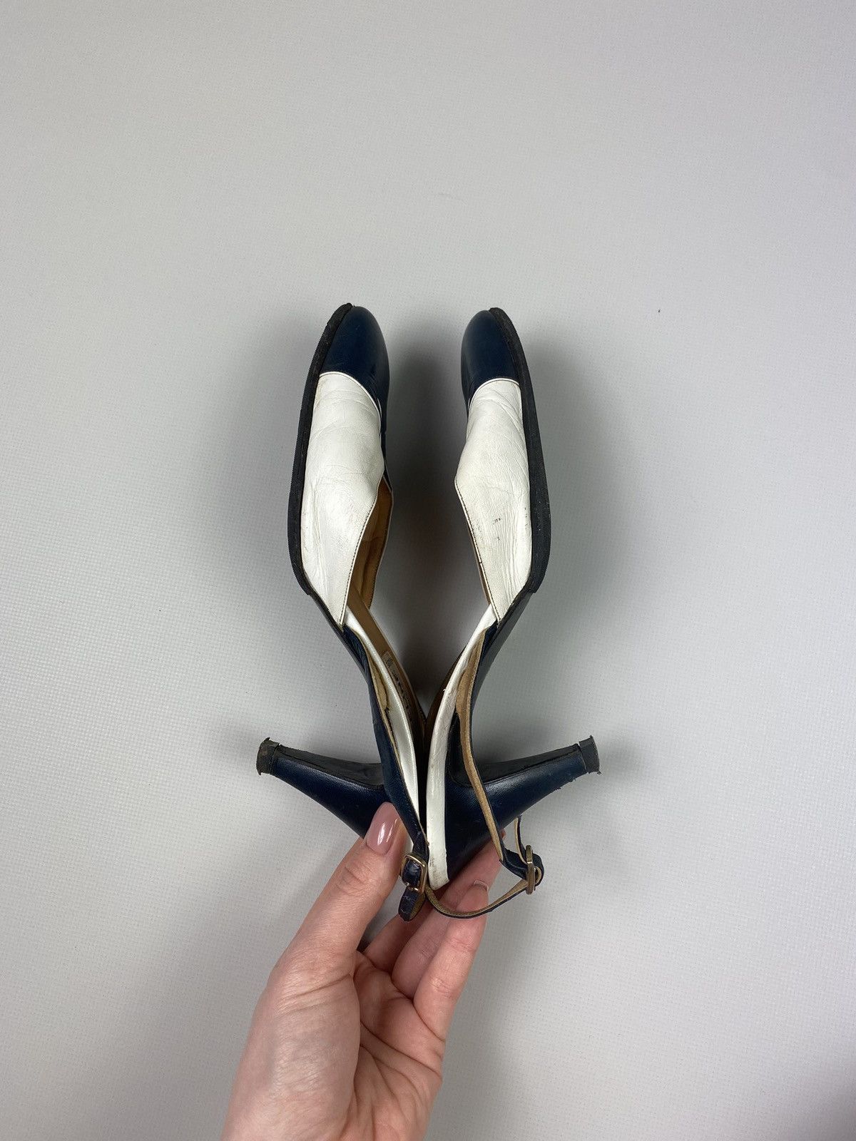 Celine × Vintage Celine vintage 80s 70s women’s heels shoes size 6 Size US 6 / IT 36 - 16 Thumbnail
