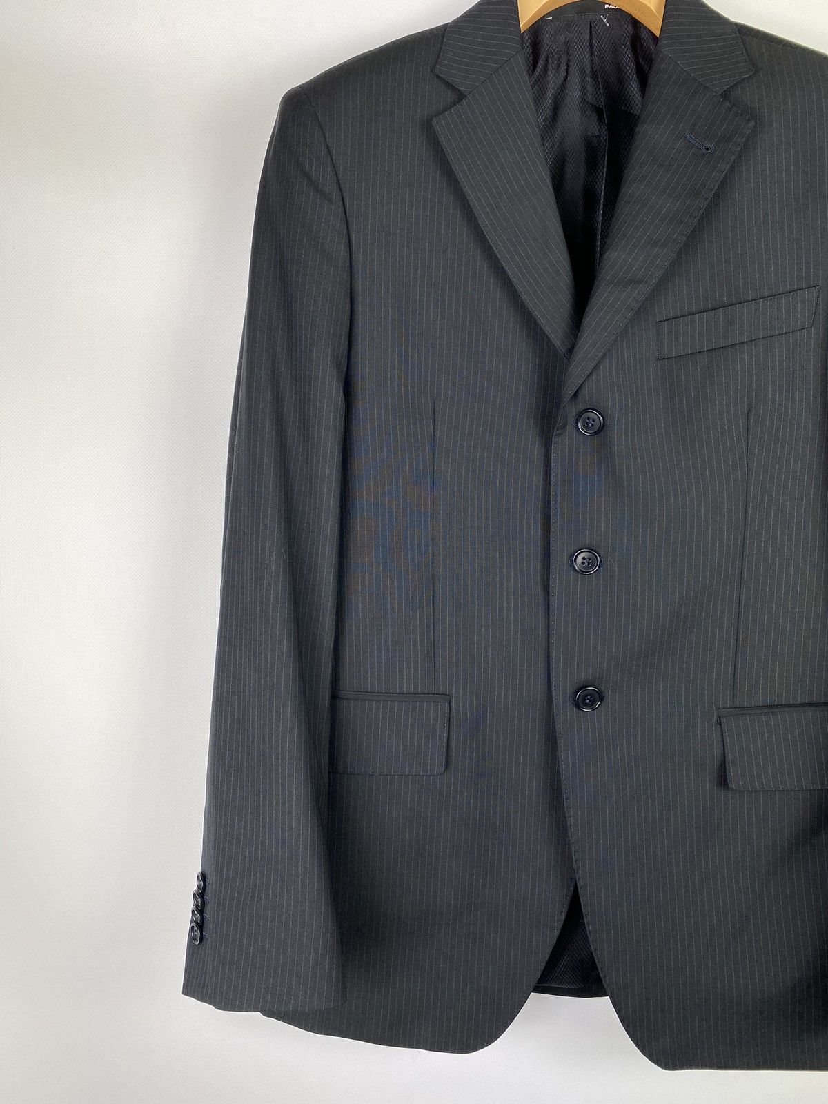 Paoloni Paoloni men’s striped wool suit blazer pants size 48 M Size 38R - 4 Thumbnail