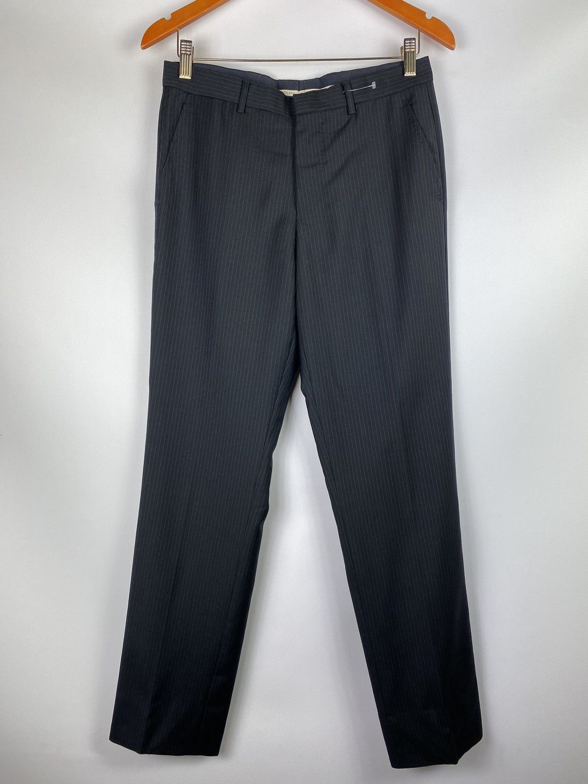 Paoloni Paoloni men’s striped wool suit blazer pants size 48 M Size 38R - 13 Thumbnail