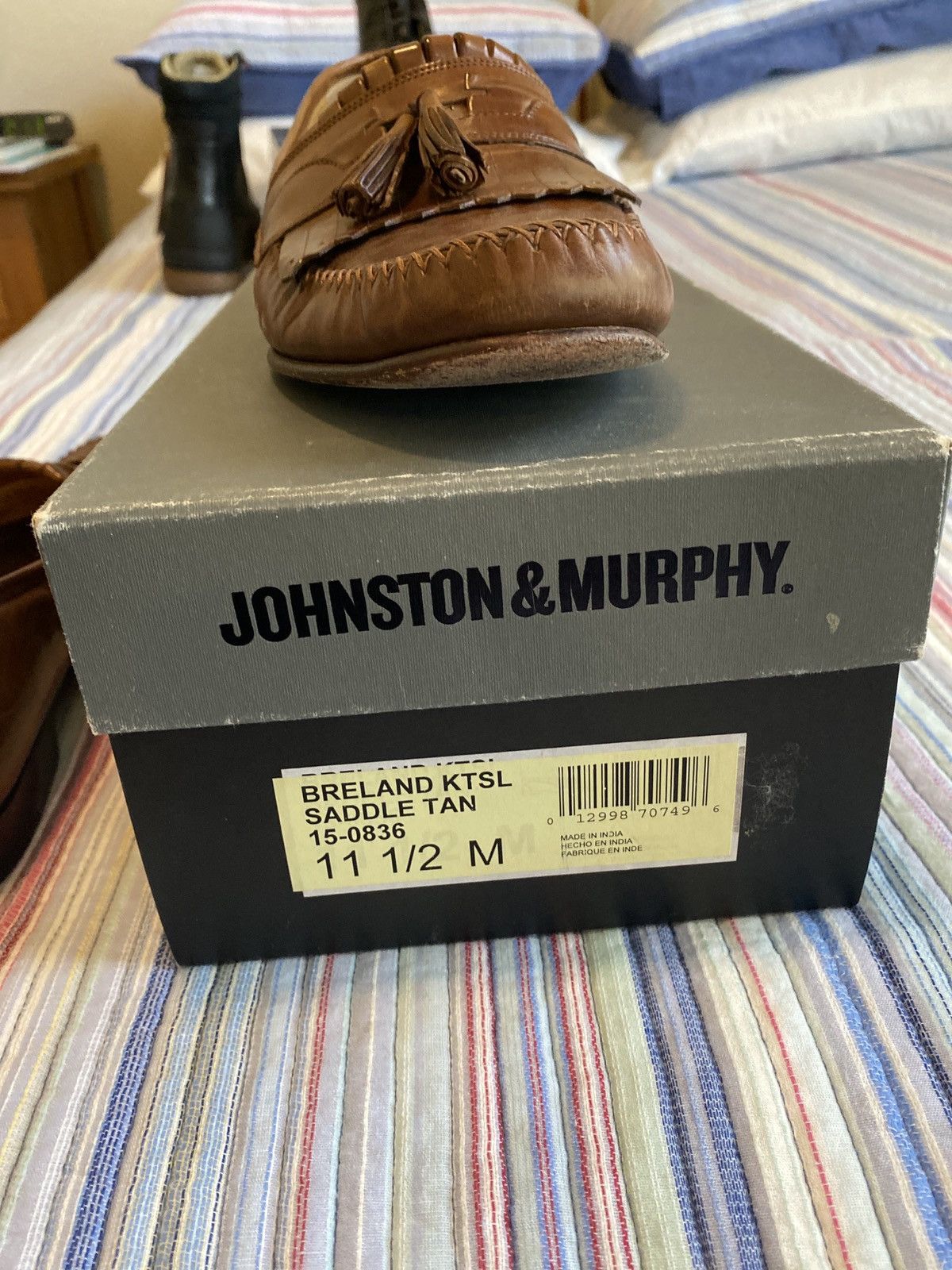 Johnston & Murphy Johnston & Murphy Breland KTSL Saddle Tan Size US 11.5 / EU 44-45 - 3 Thumbnail