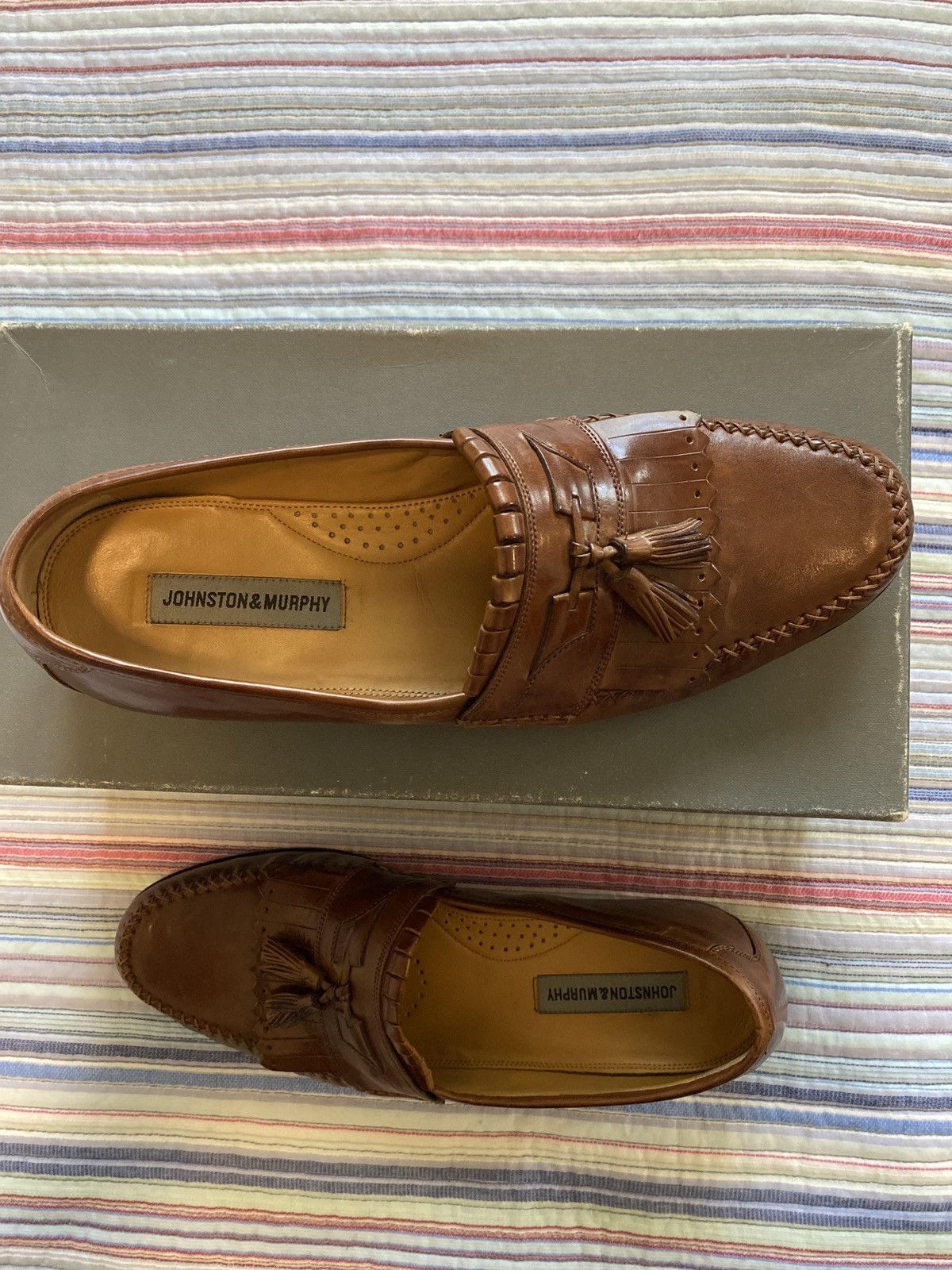 Johnston & Murphy Johnston & Murphy Breland KTSL Saddle Tan Size US 11.5 / EU 44-45 - 4 Thumbnail