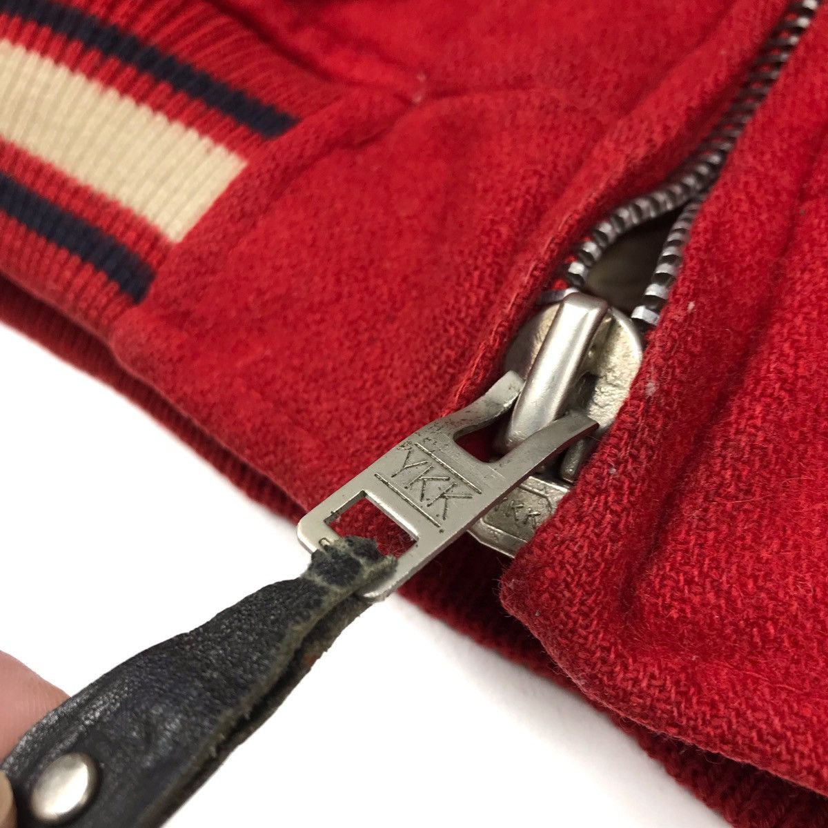 Japanese Brand Vtg 80s/90s Wool Daily Wear Leather Shoulder Bomber Jacket Size US M / EU 48-50 / 2 - 9 Thumbnail