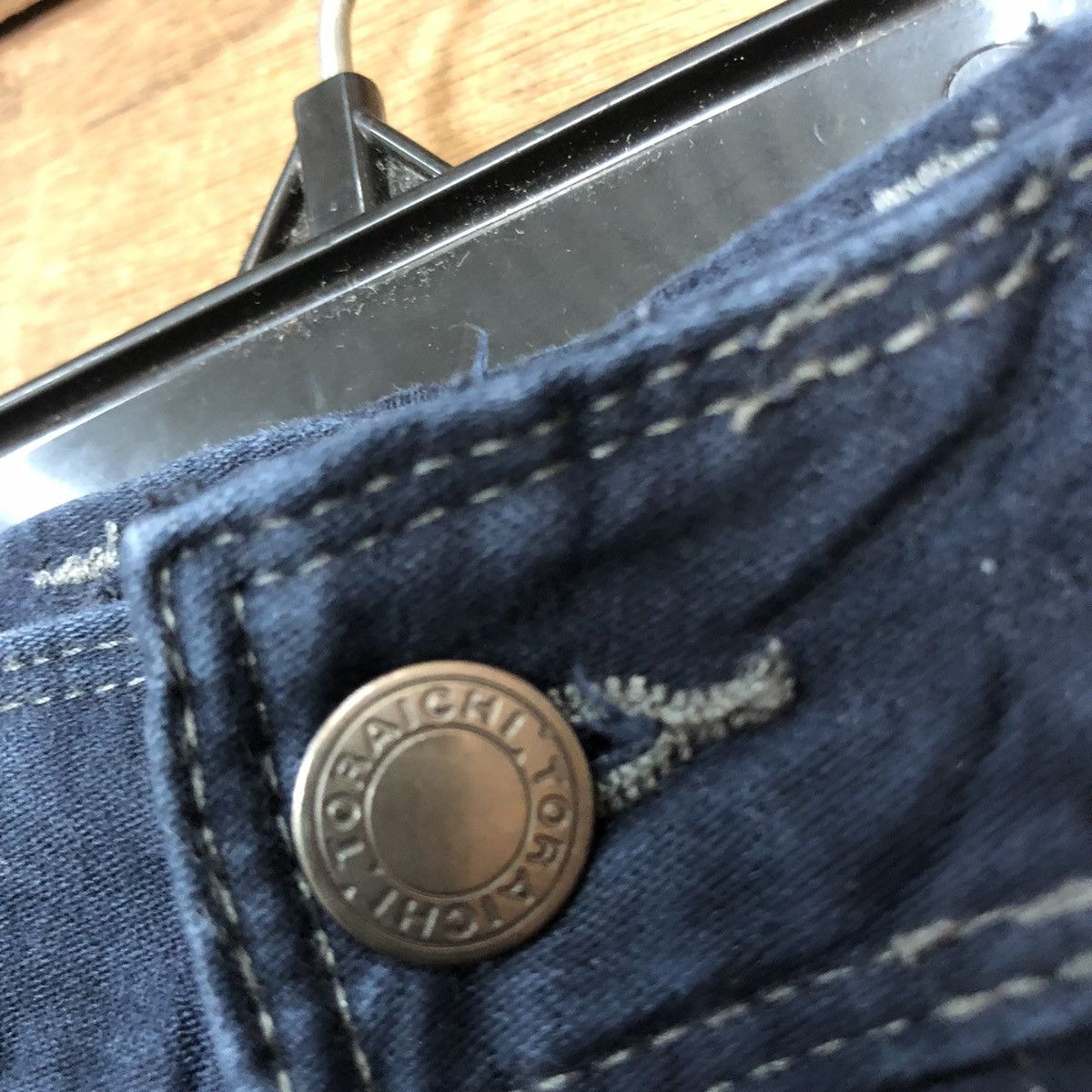 Japanese Brand × StraightFaded Tora Dark Blue Multipocket thrashed Cargo Pants #c965 Size US 28 / EU 44 - 7 Thumbnail