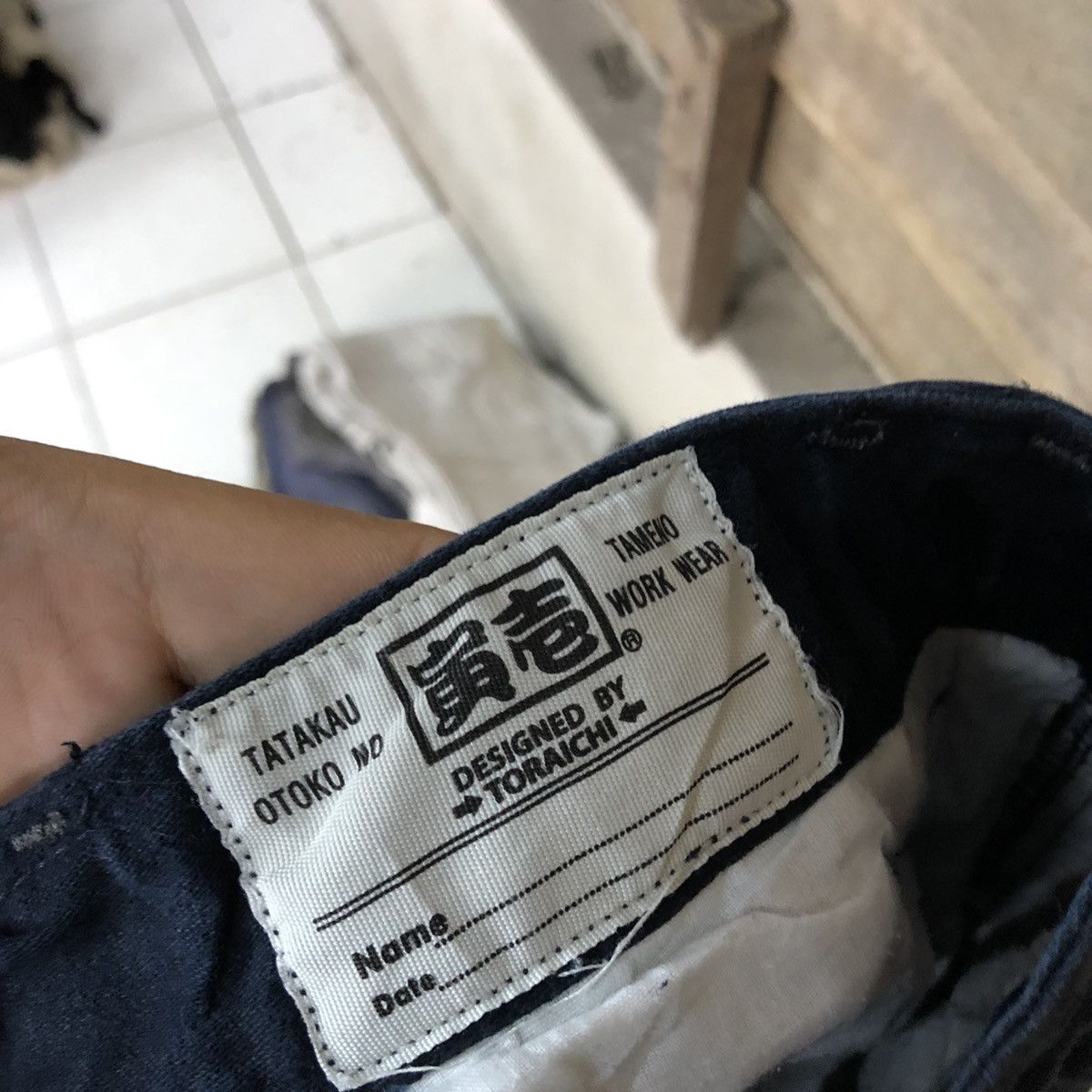 Japanese Brand × StraightFaded Tora Dark Blue Multipocket thrashed Cargo Pants #c965 Size US 28 / EU 44 - 13 Thumbnail