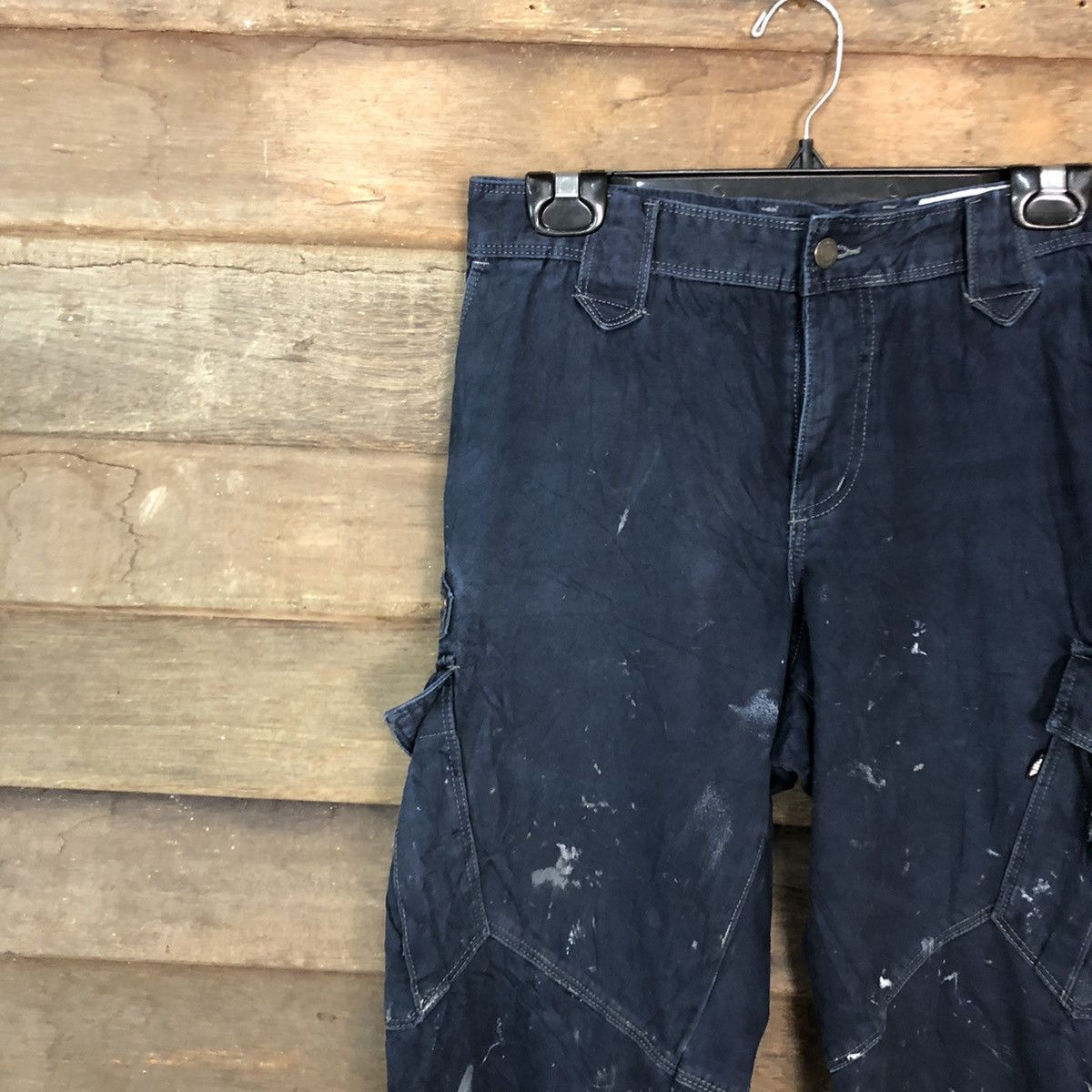 Japanese Brand × StraightFaded Tora Dark Blue Multipocket thrashed Cargo Pants #c965 Size US 28 / EU 44 - 6 Thumbnail