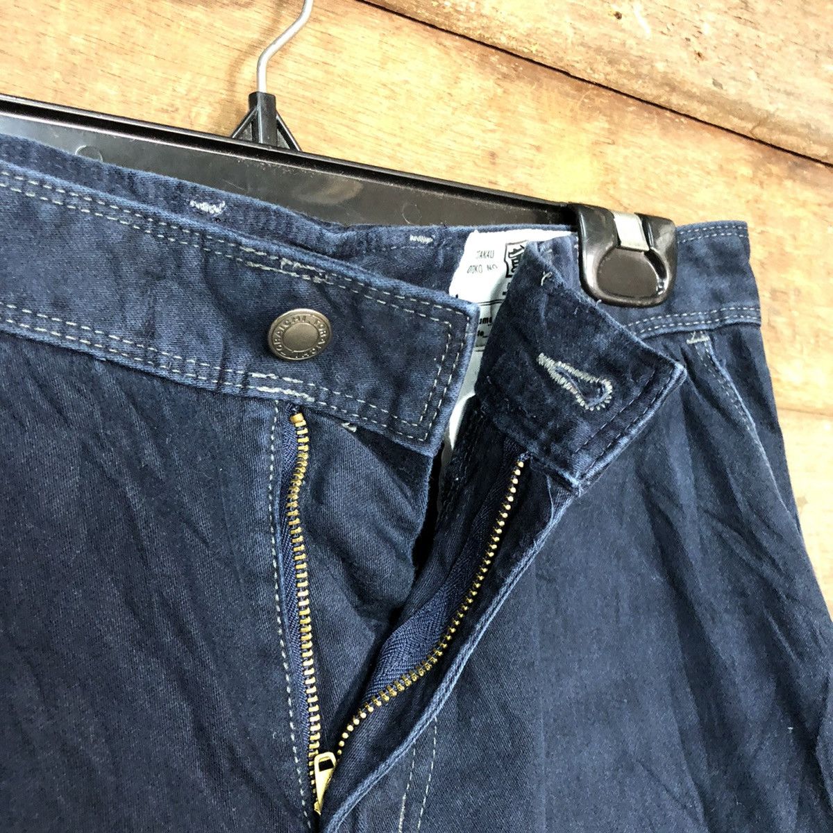 Japanese Brand × StraightFaded Tora Dark Blue Multipocket thrashed Cargo Pants #c965 Size US 28 / EU 44 - 8 Thumbnail