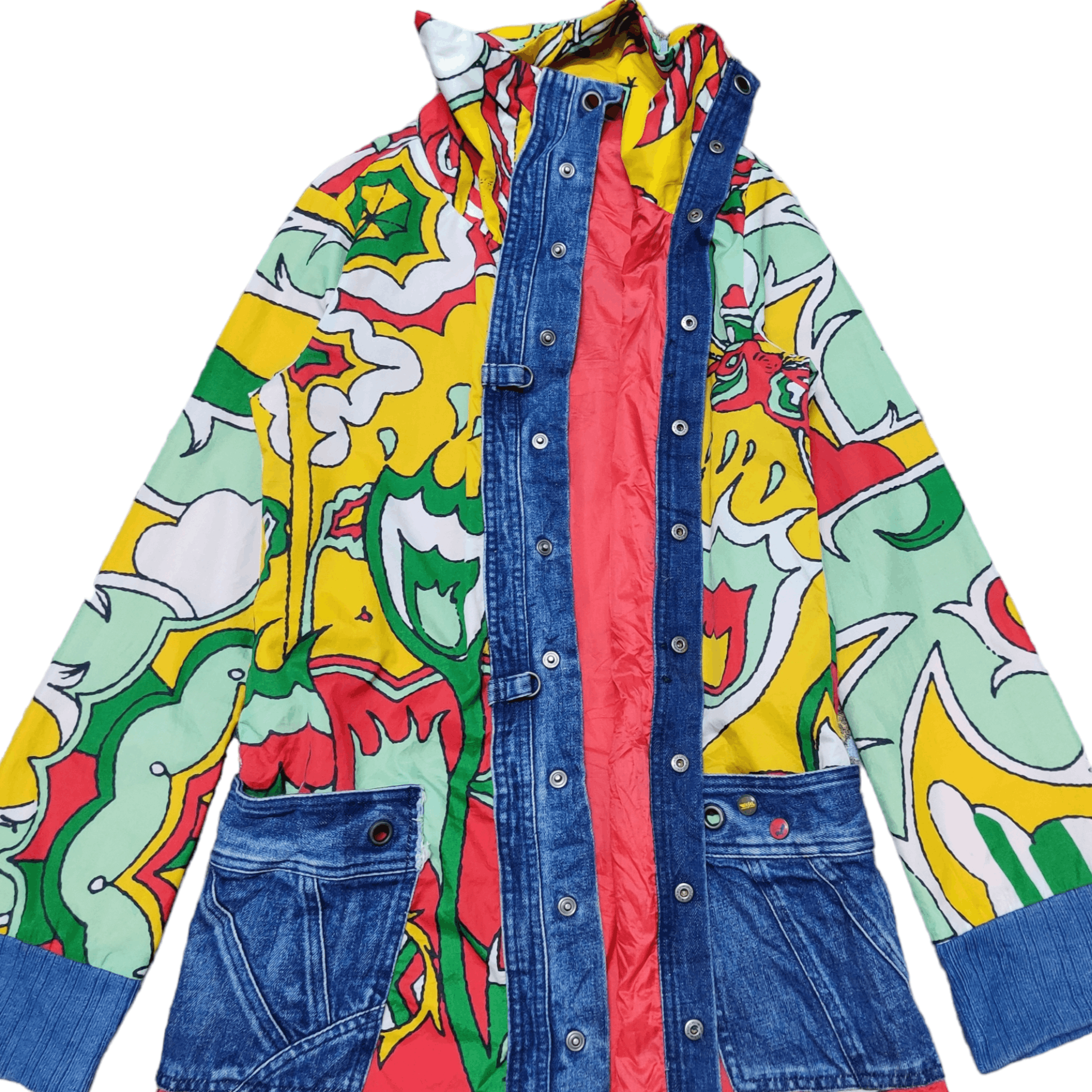 Diesel Vintage Diesel High Neck All Over Print Jacket Size S / US 4 / IT 40 - 7 Thumbnail