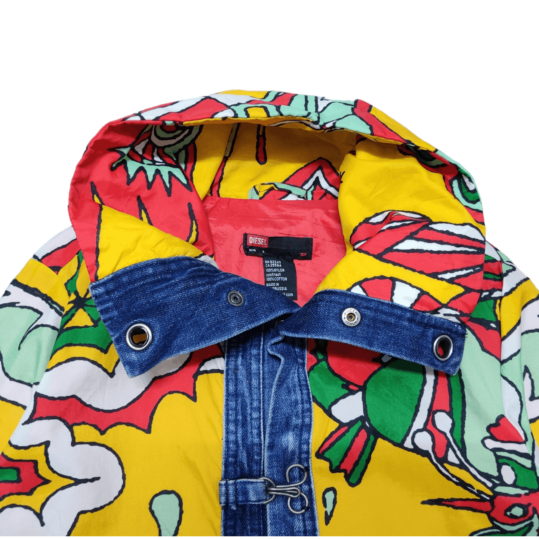 Diesel Vintage Diesel High Neck All Over Print Jacket Size S / US 4 / IT 40 - 8 Thumbnail