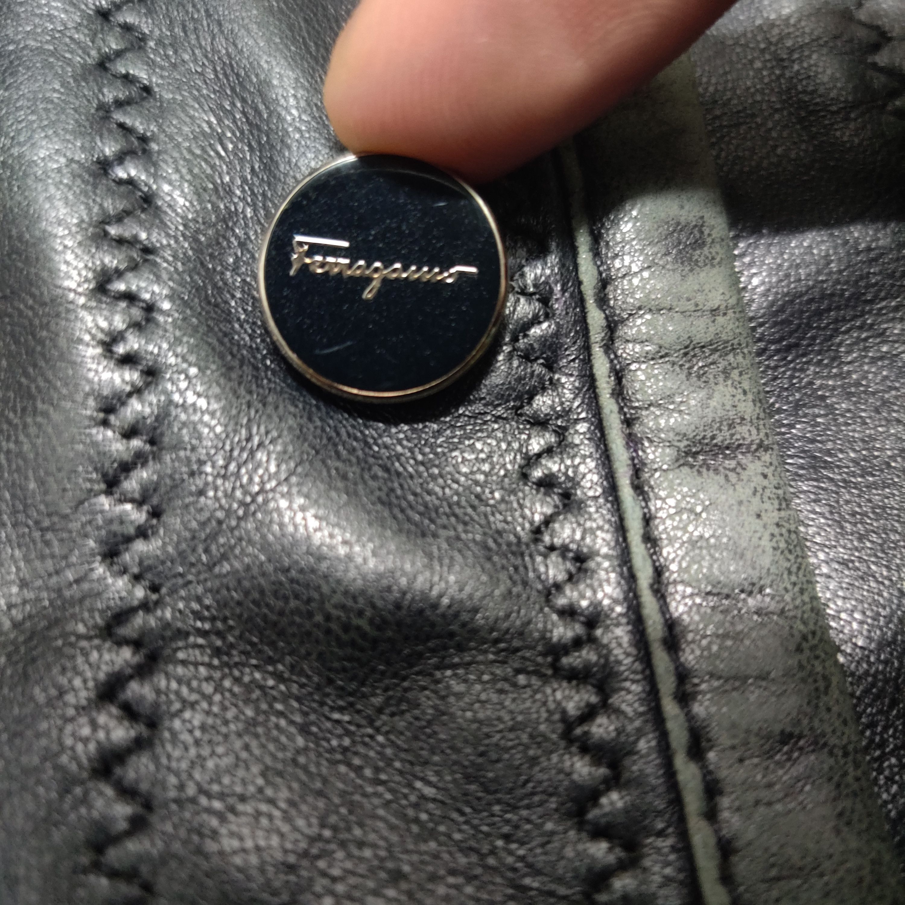 Salvatore Ferragamo Vintage Salvatore Ferragamo Leather Reversible Jacket Size US S / EU 44-46 / 1 - 7 Thumbnail