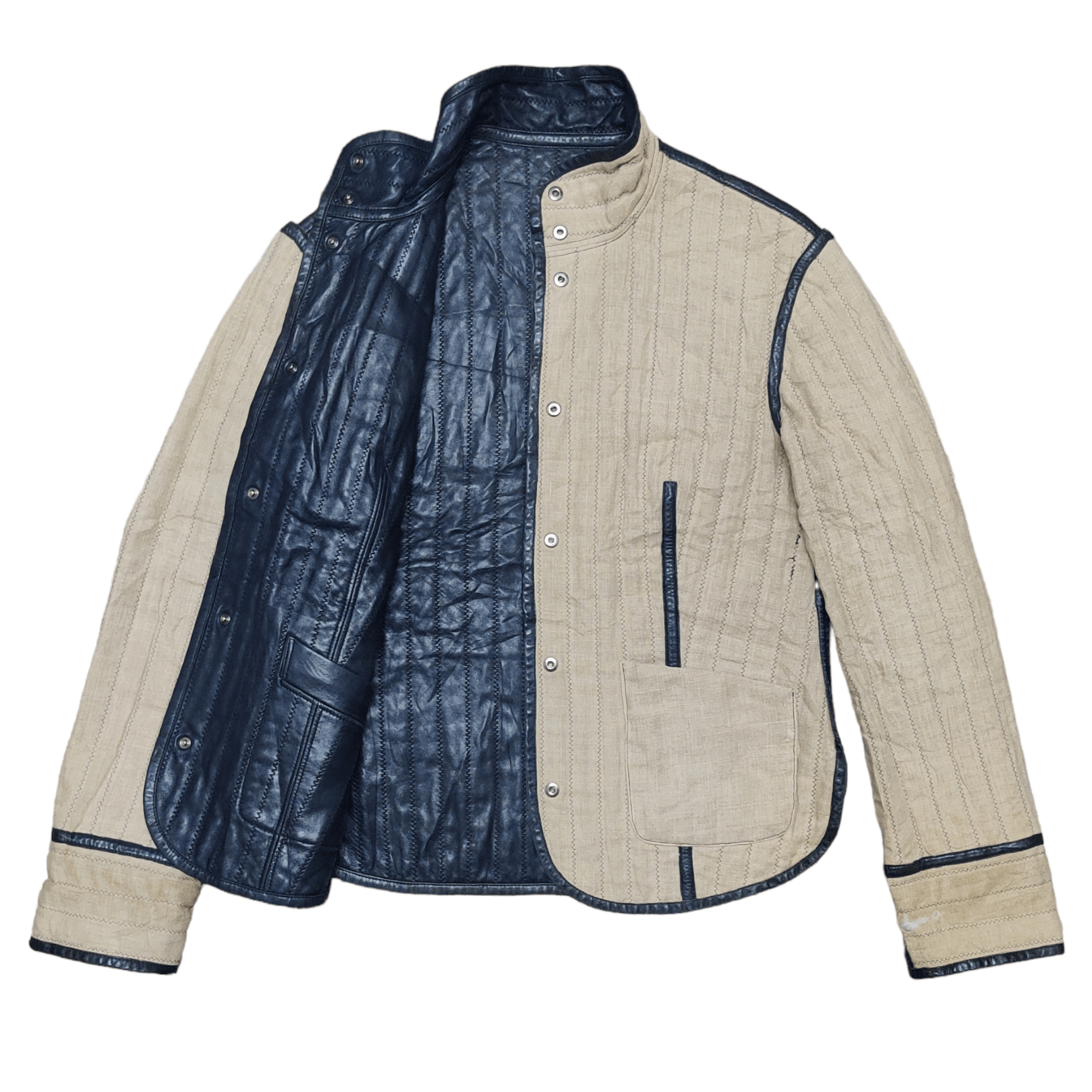 Salvatore Ferragamo Vintage Salvatore Ferragamo Leather Reversible Jacket Size US S / EU 44-46 / 1 - 2 Thumbnail