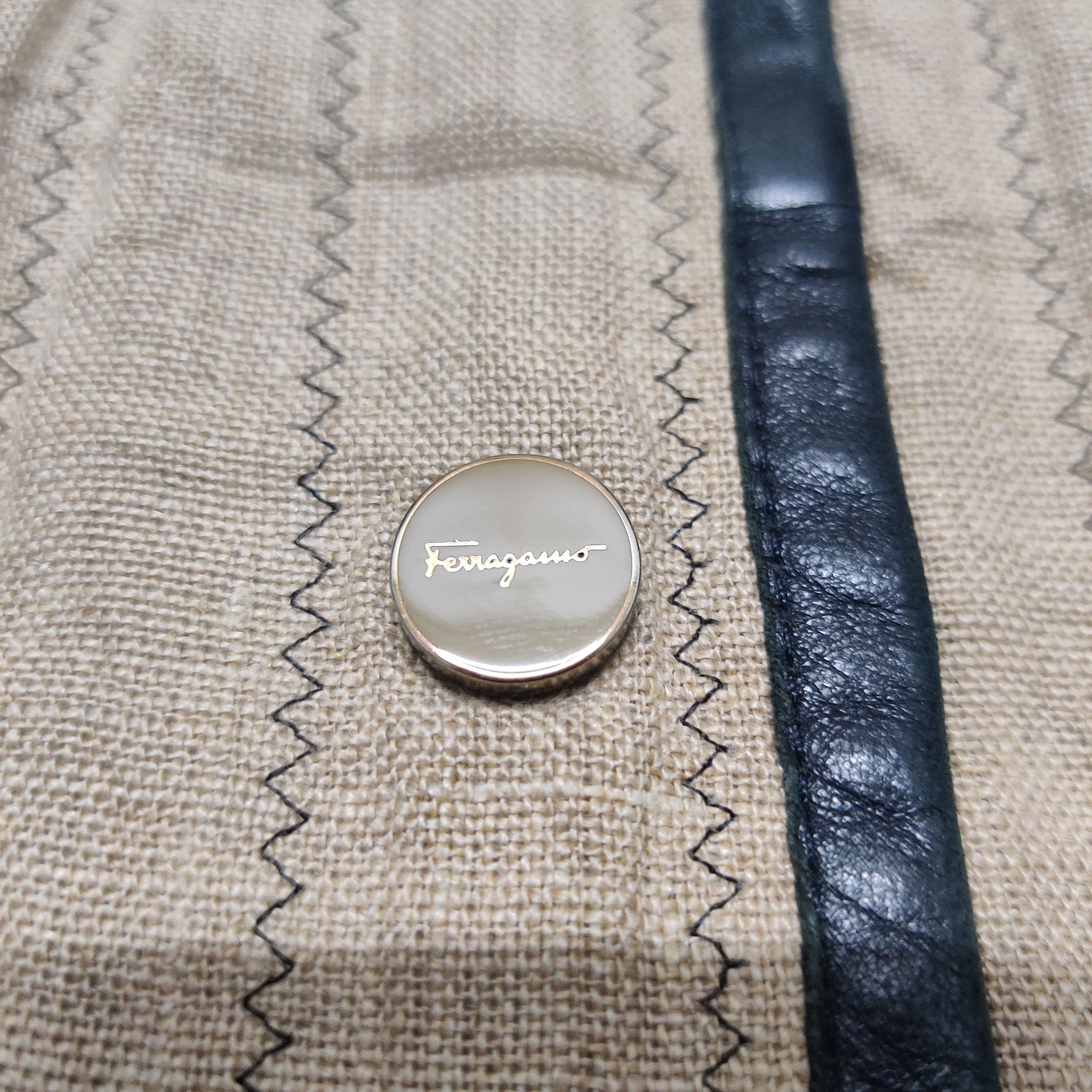 Salvatore Ferragamo Vintage Salvatore Ferragamo Leather Reversible Jacket Size US S / EU 44-46 / 1 - 15 Thumbnail
