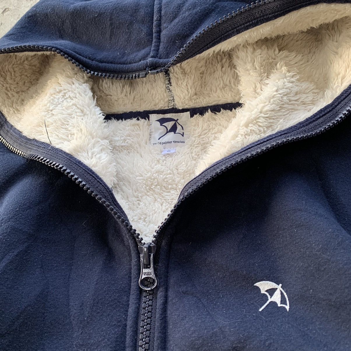 Japanese Brand Arnold Palmer timeless fleece inside zipper hoodie jacket Size S / US 4 / IT 40 - 6 Thumbnail