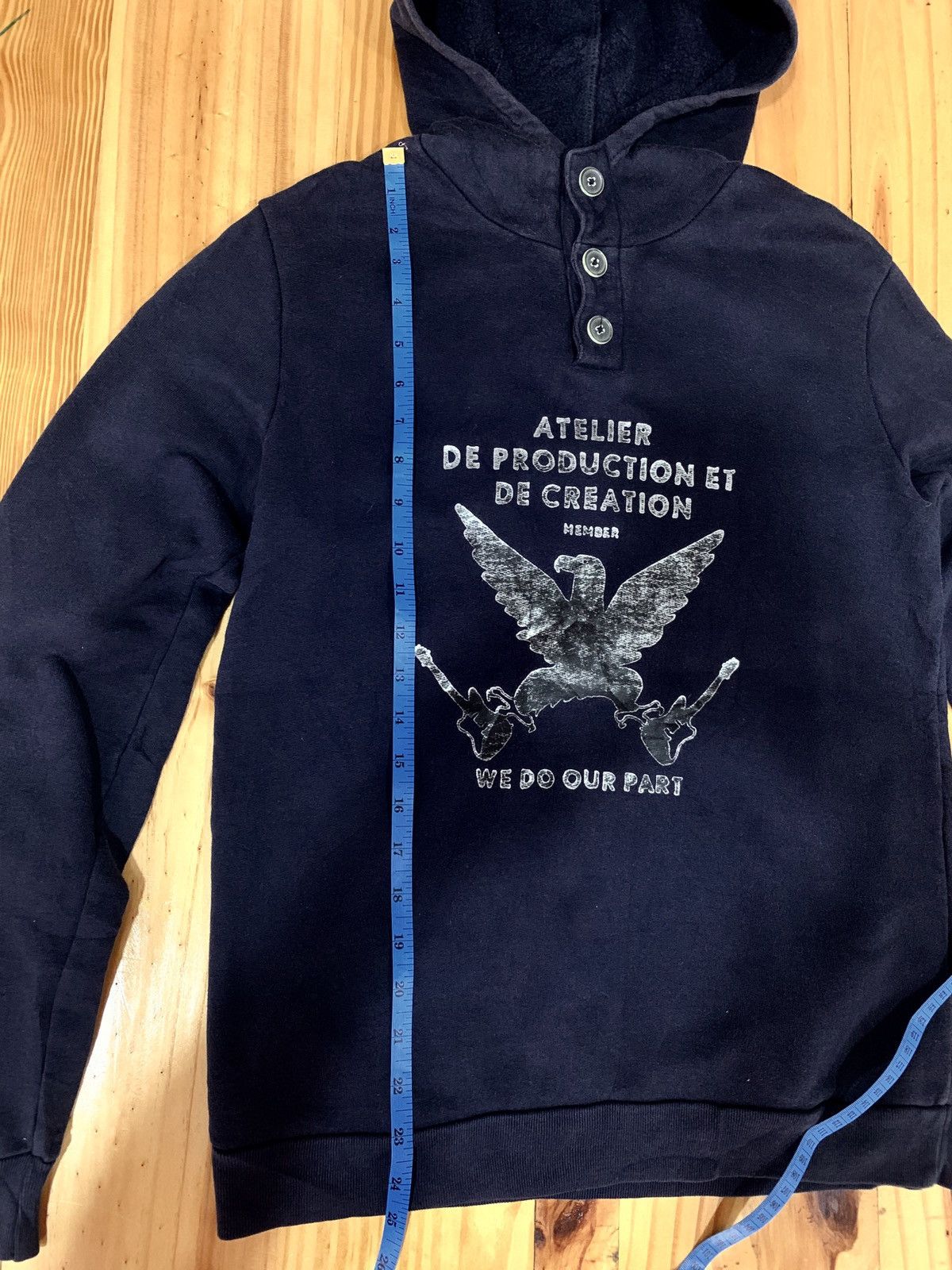 A.P.C. APC “Atelier De Production Et De Creation” Logo Hoodie Size US XS / EU 42 / 0 - 12 Thumbnail