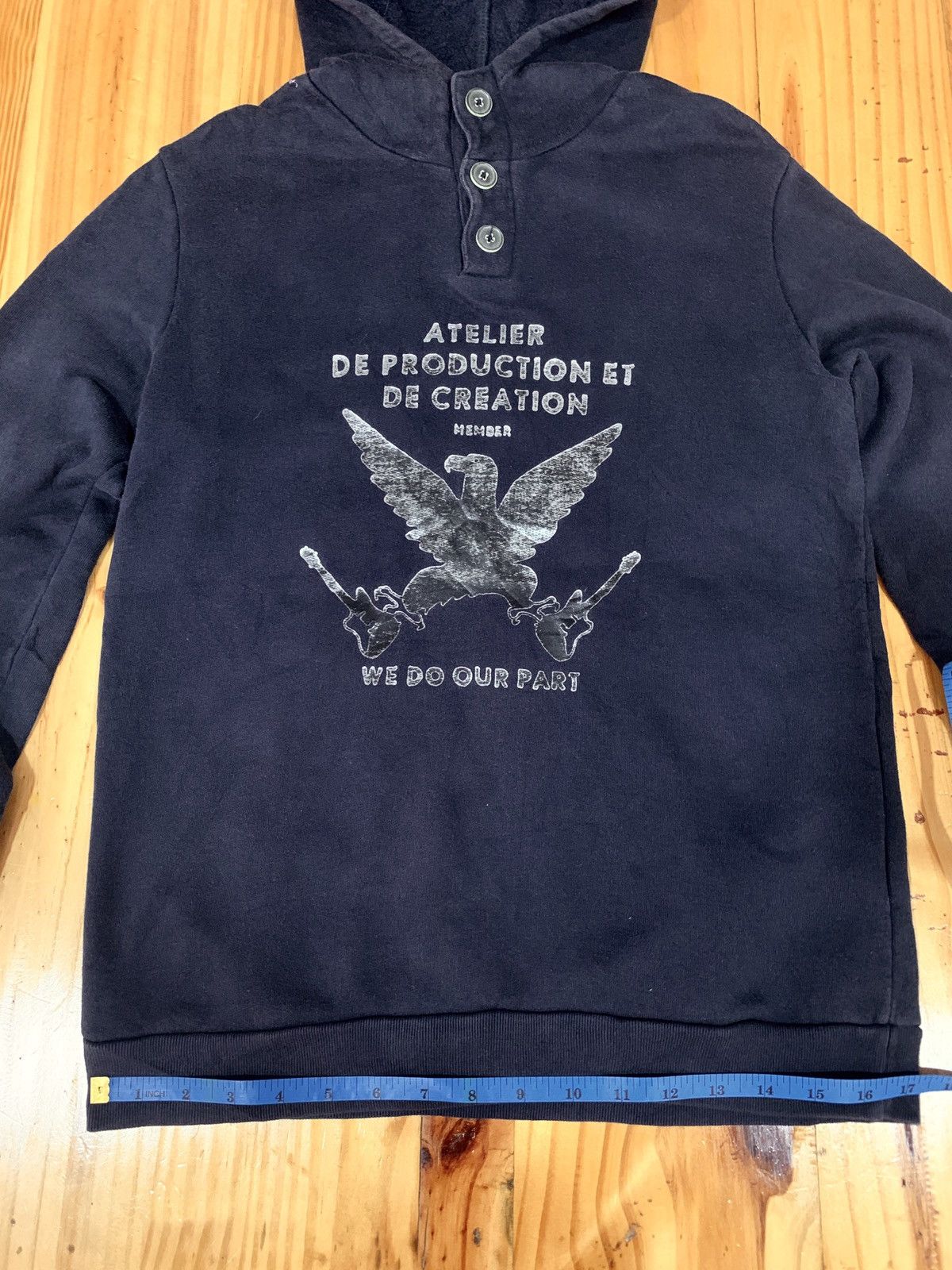 A.P.C. APC “Atelier De Production Et De Creation” Logo Hoodie Size US XS / EU 42 / 0 - 14 Thumbnail