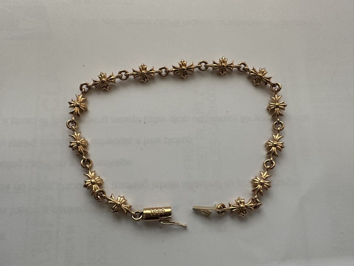 Chrome Hearts Chrome Hearts Tiny E Cross Bracelet 13 Link CH Plus