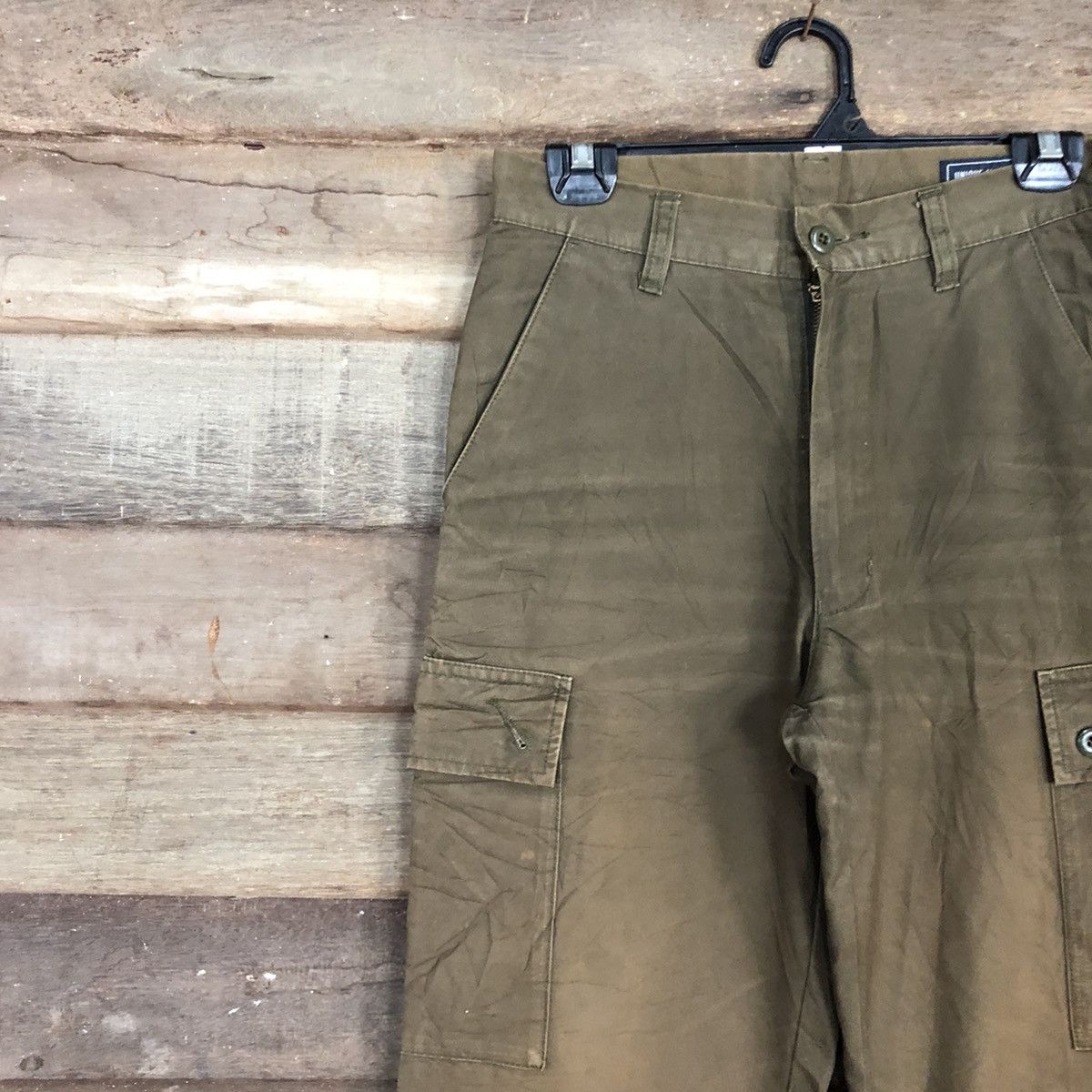 Japanese Brand DLL Unique Clothing Brown Multipocket Cargo Pants #c976 Size US 26 / EU 42 - 5 Thumbnail