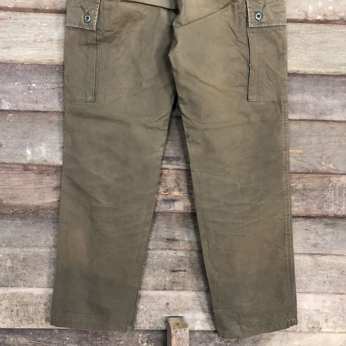 Japanese Brand DLL Unique Clothing Brown Multipocket Cargo Pants #c976 Size US 26 / EU 42 - 9 Thumbnail