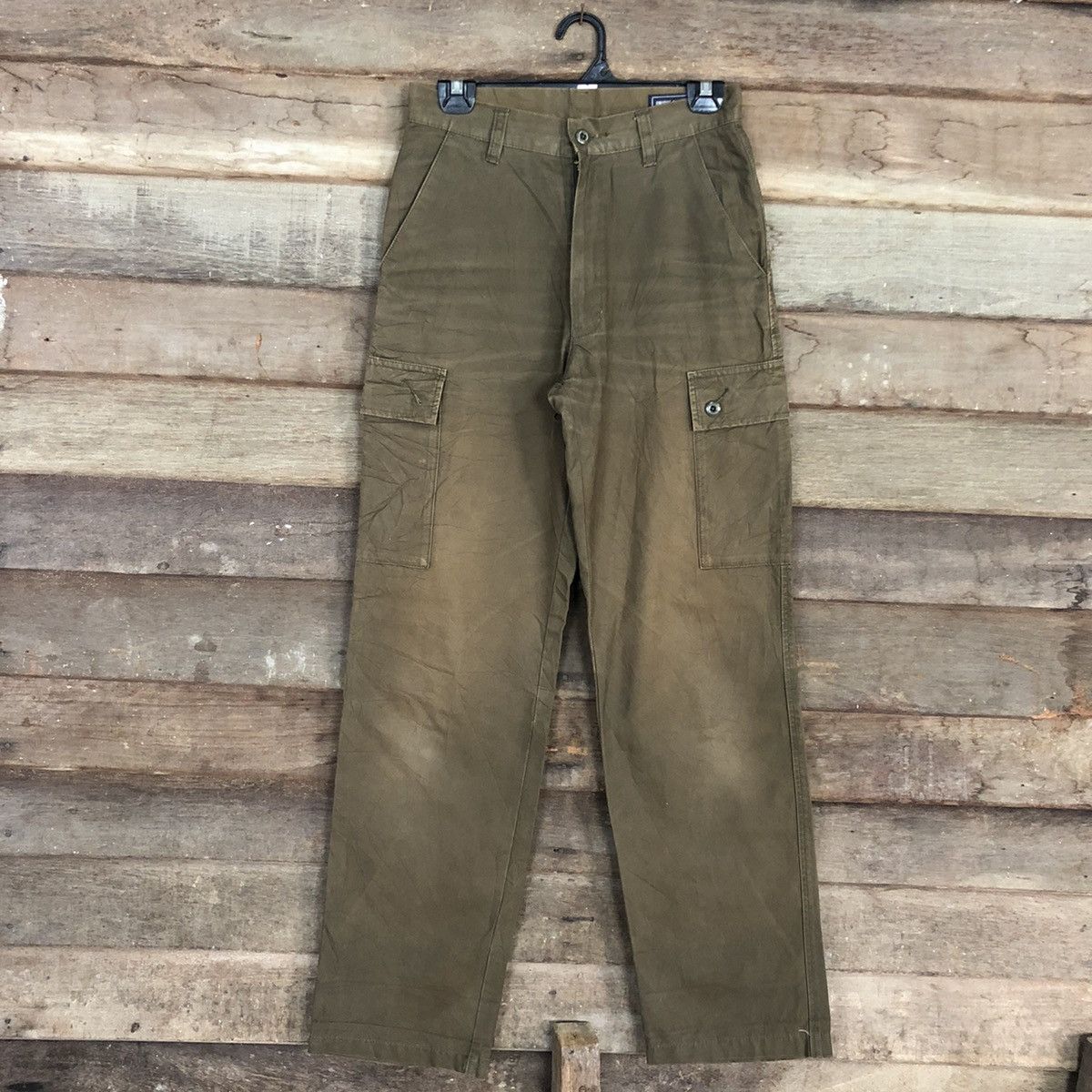 Japanese Brand DLL Unique Clothing Brown Multipocket Cargo Pants #c976 Size US 26 / EU 42 - 1 Thumbnail