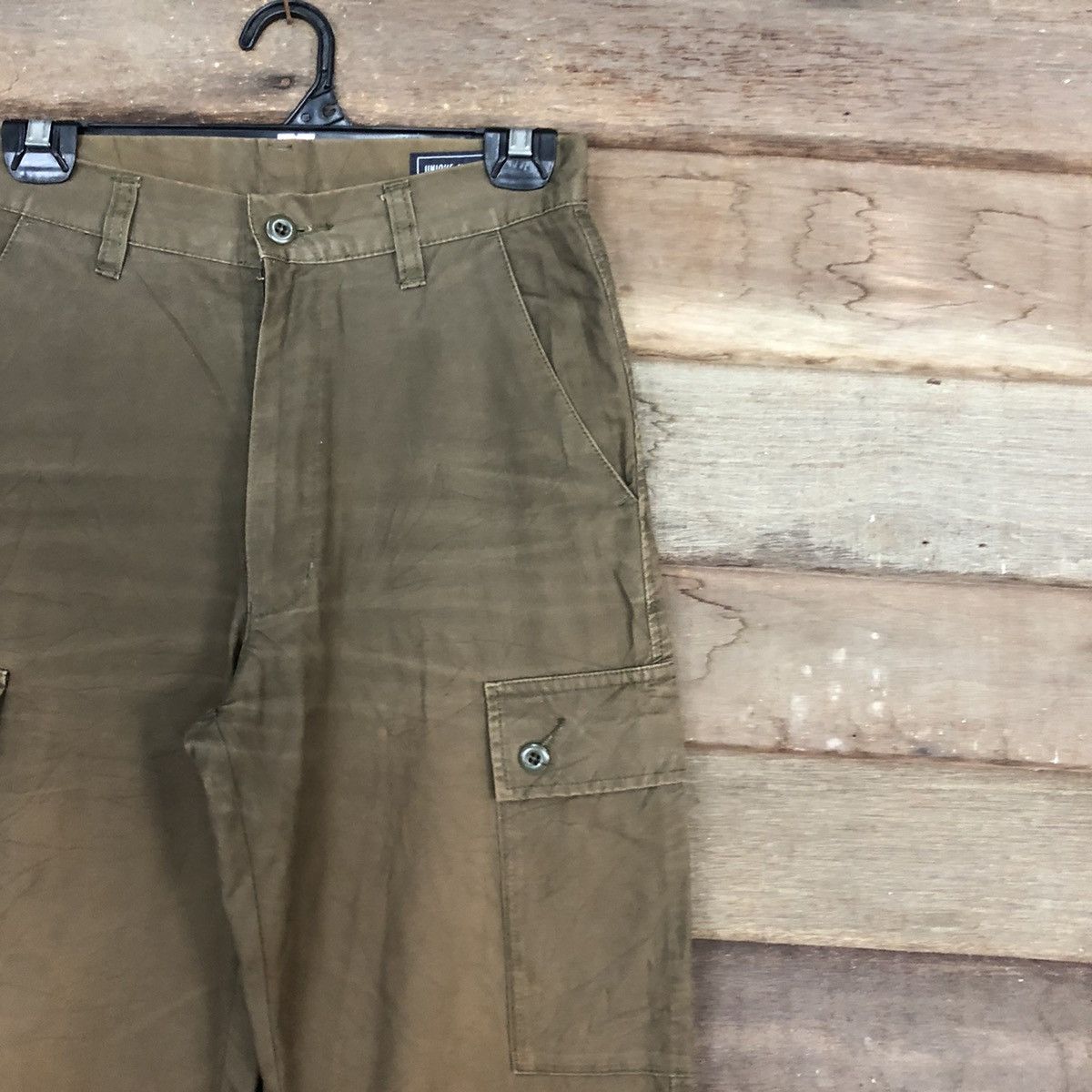Japanese Brand DLL Unique Clothing Brown Multipocket Cargo Pants #c976 Size US 26 / EU 42 - 4 Thumbnail