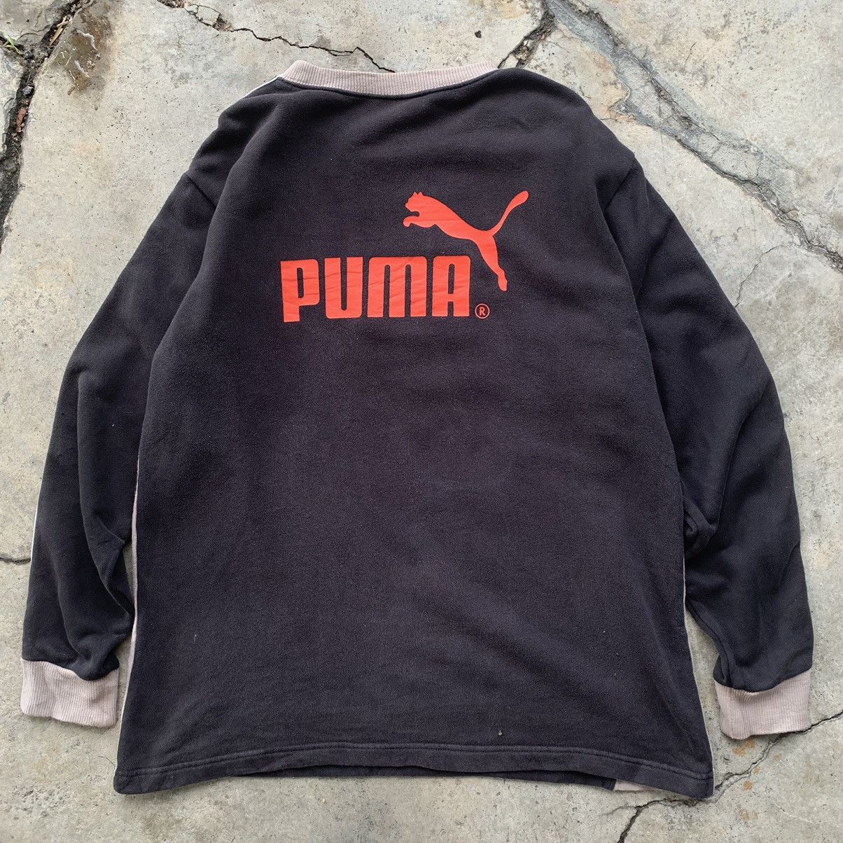Puma × Vintage Puma sweatshirt side tape vintage Size US M / EU 48-50 / 2 - 2 Thumbnail