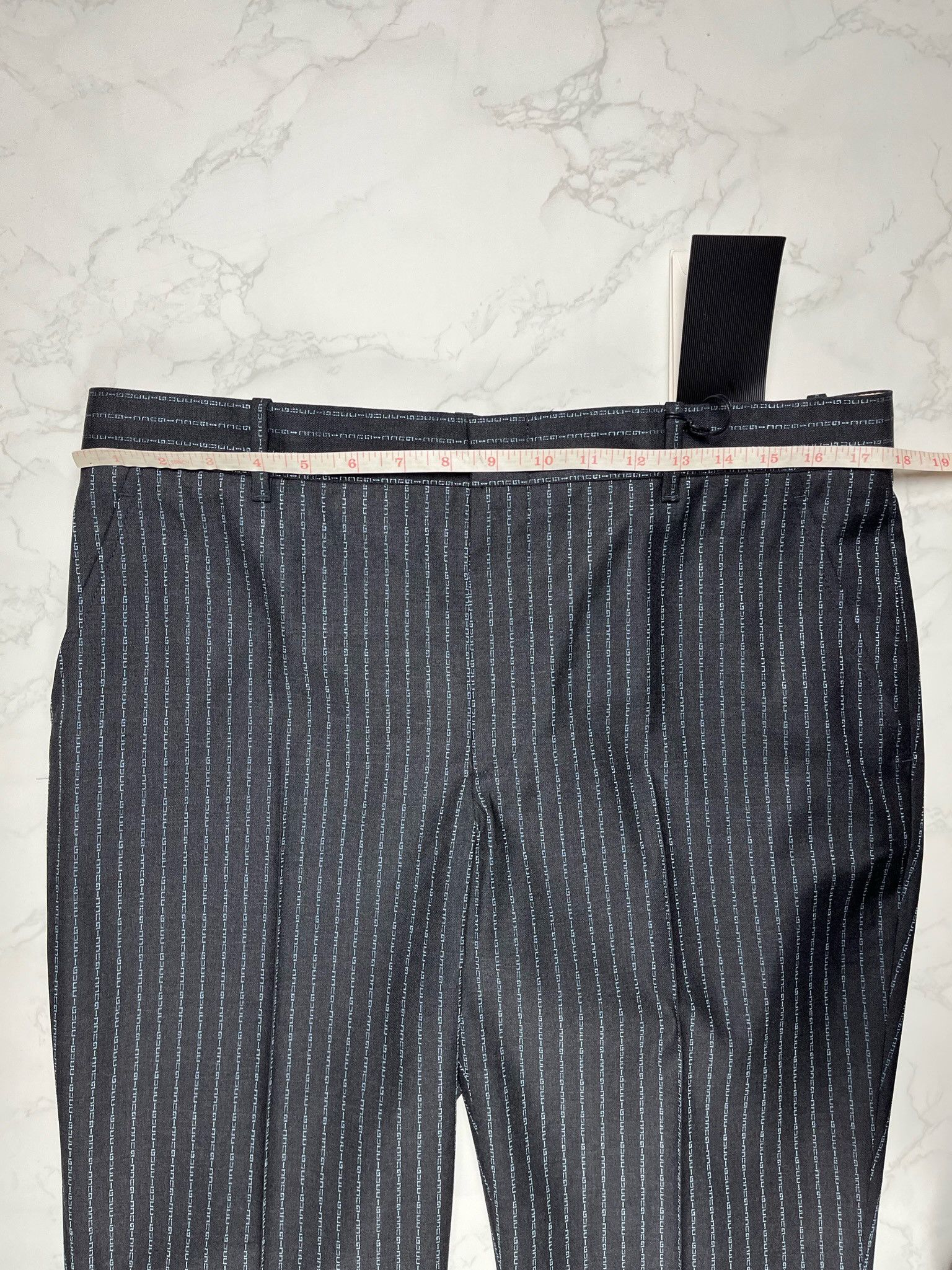 Gucci 🔥70% OFF🔥 [SALE] Gucci Logo Stripe Loose Casual Wool Pants Size 34" / US 12 / IT 48 - 4 Thumbnail