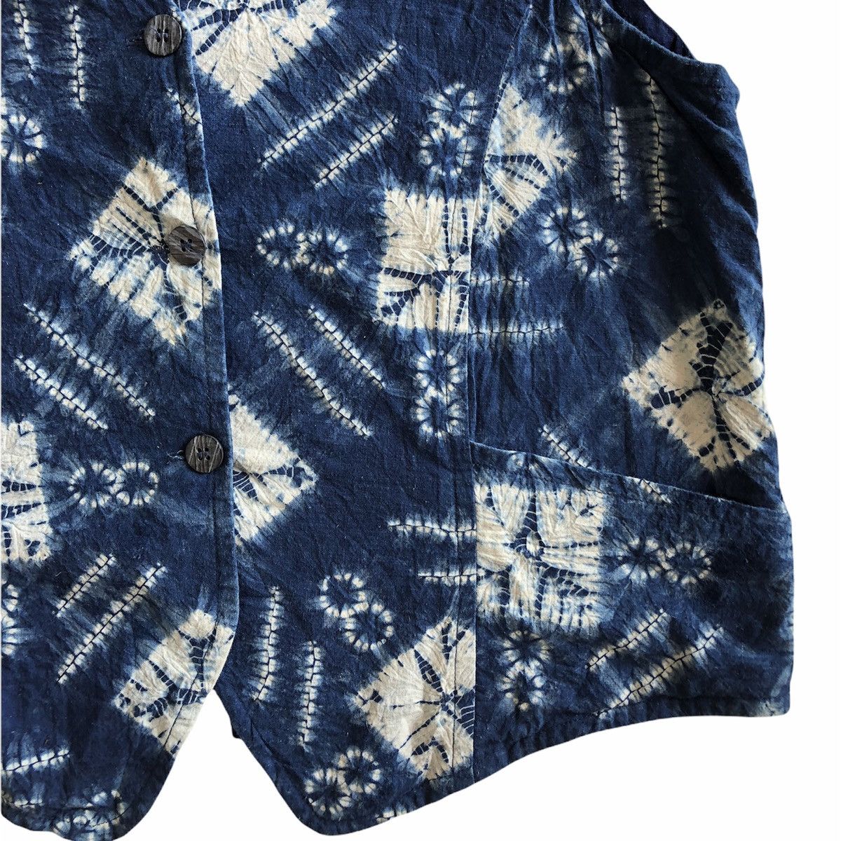 Native Vintage Handwoven West African Indigo Native Rugged Vest Size US M / EU 48-50 / 2 - 2 Thumbnail
