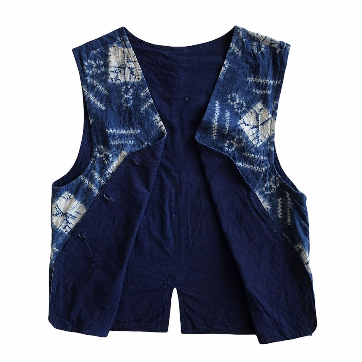 Native Vintage Handwoven West African Indigo Native Rugged Vest Size US M / EU 48-50 / 2 - 1 Thumbnail