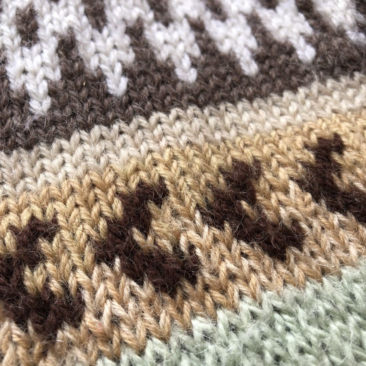 Vintage Knit Cardigan Native Coloured Art