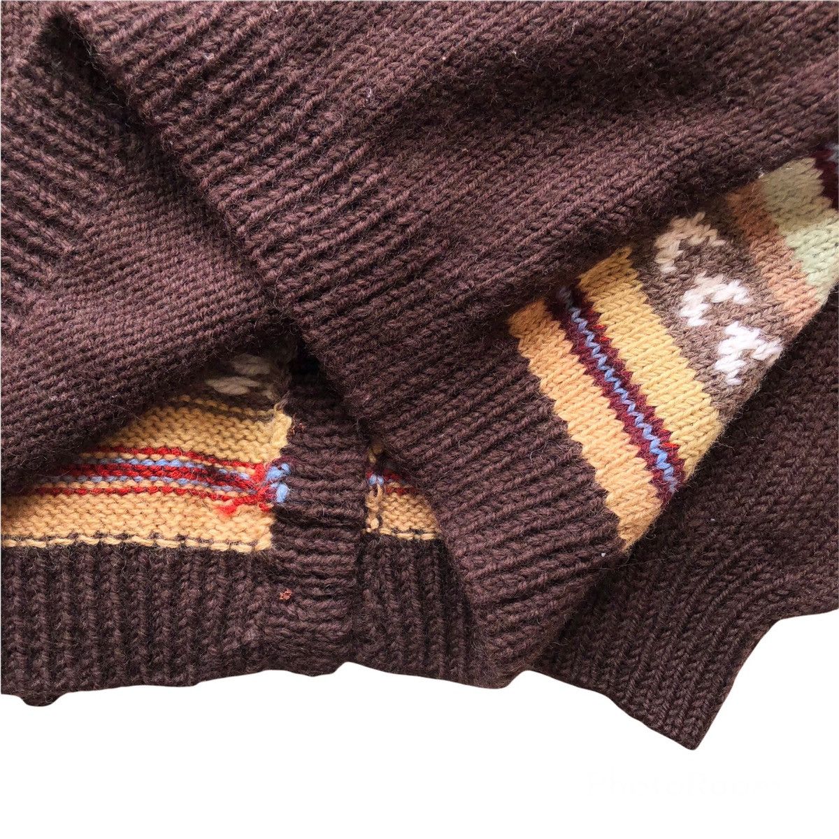 Vintage Knit Cardigan Native Coloured Art