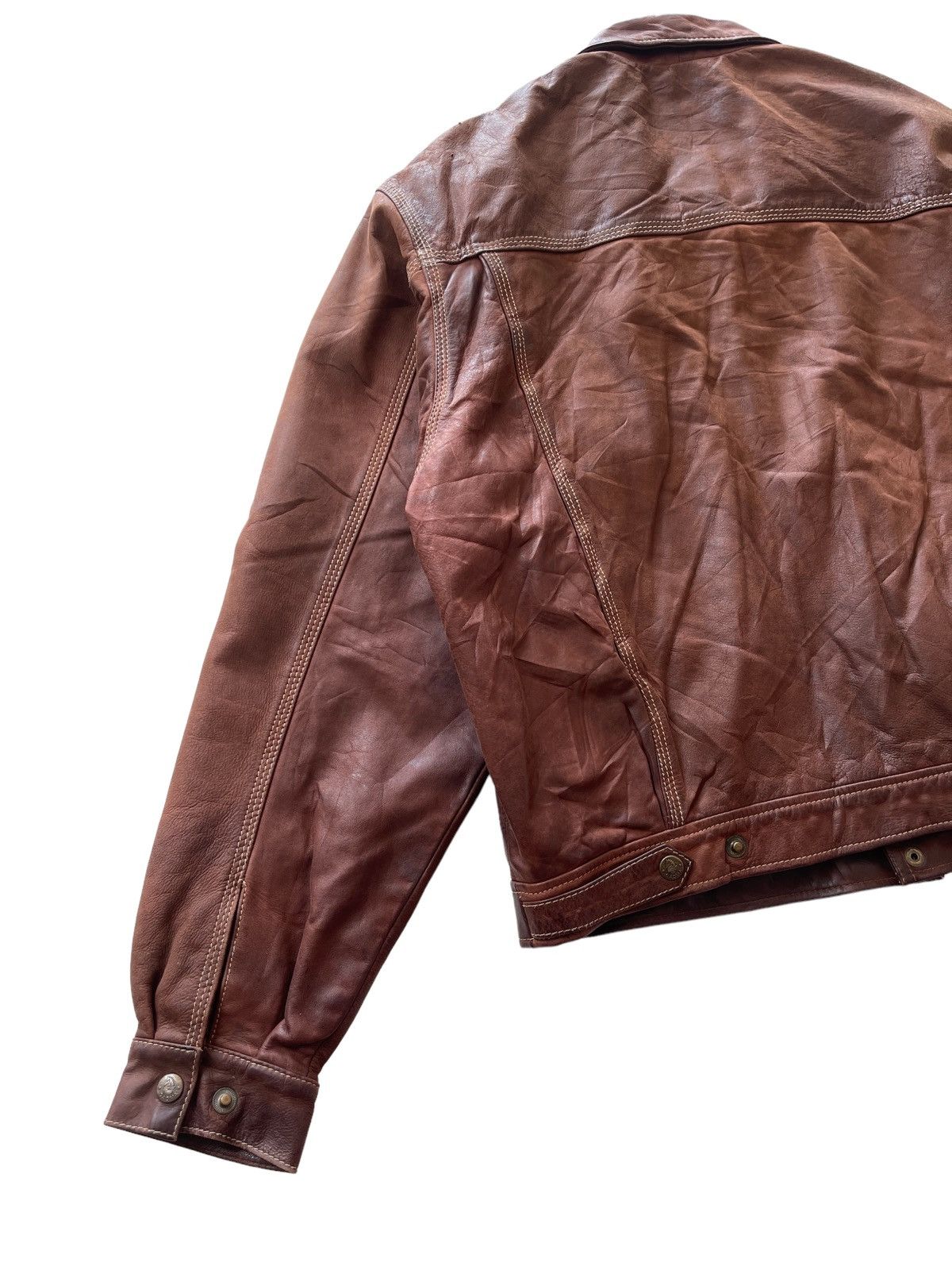 Vintage C.F.I international Gaoma Horse Leather Bomber Jacket Size US M / EU 48-50 / 2 - 10 Thumbnail