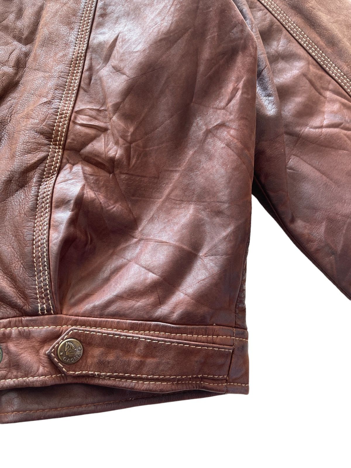 Vintage C.F.I international Gaoma Horse Leather Bomber Jacket Size US M / EU 48-50 / 2 - 15 Thumbnail