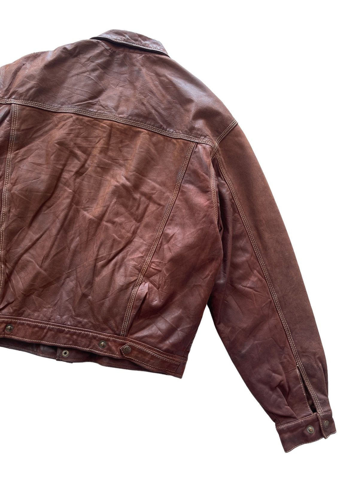 Vintage C.F.I international Gaoma Horse Leather Bomber Jacket Size US M / EU 48-50 / 2 - 11 Thumbnail