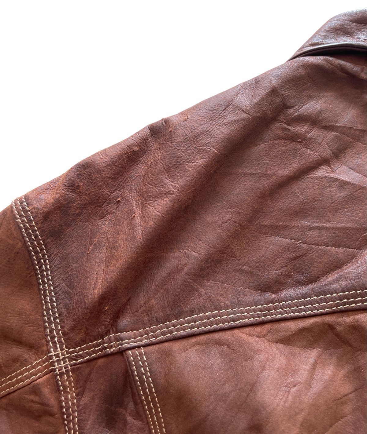 Vintage C.F.I international Gaoma Horse Leather Bomber Jacket Size US M / EU 48-50 / 2 - 17 Thumbnail