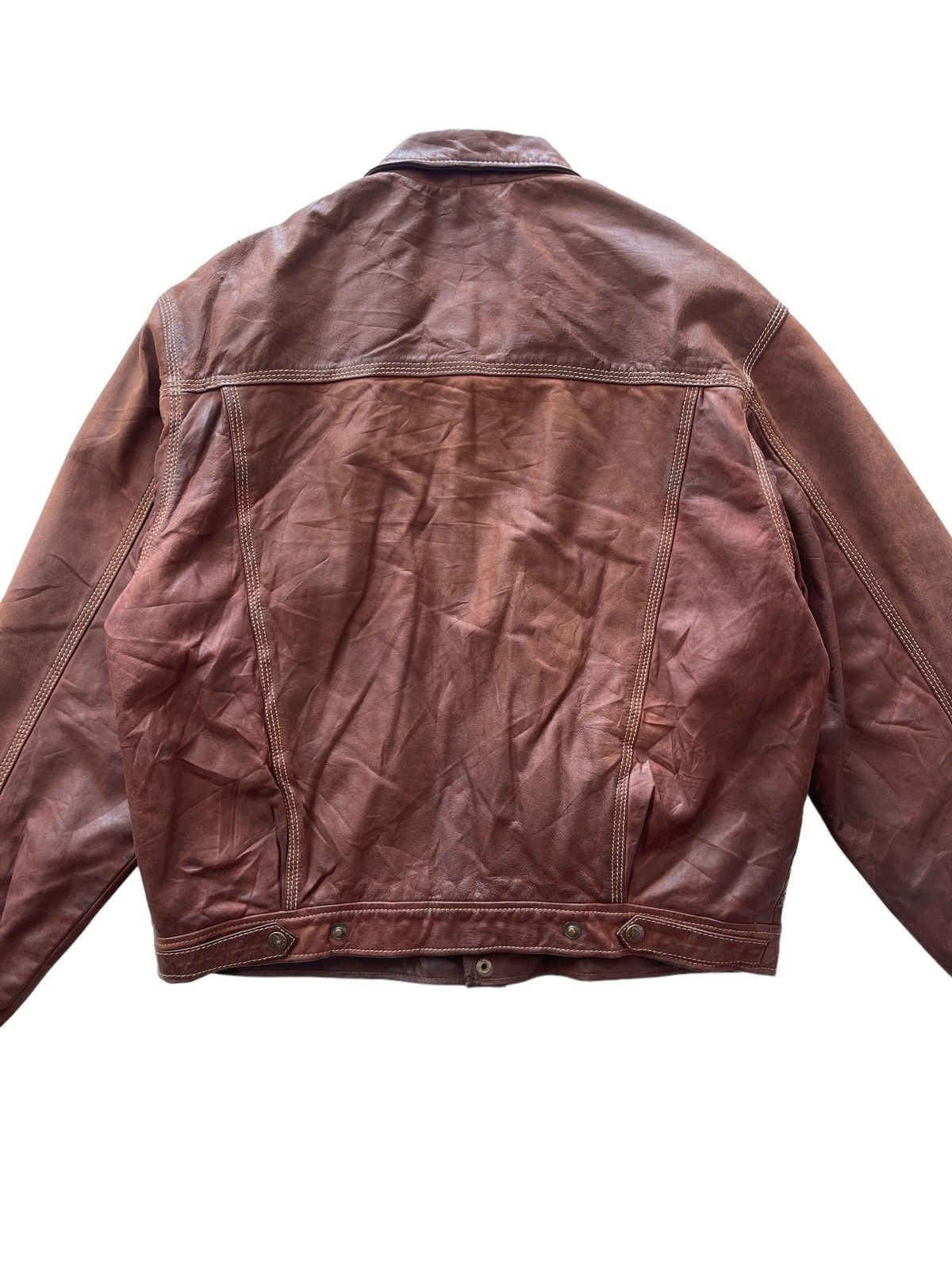 Vintage C.F.I international Gaoma Horse Leather Bomber Jacket Size US M / EU 48-50 / 2 - 12 Thumbnail