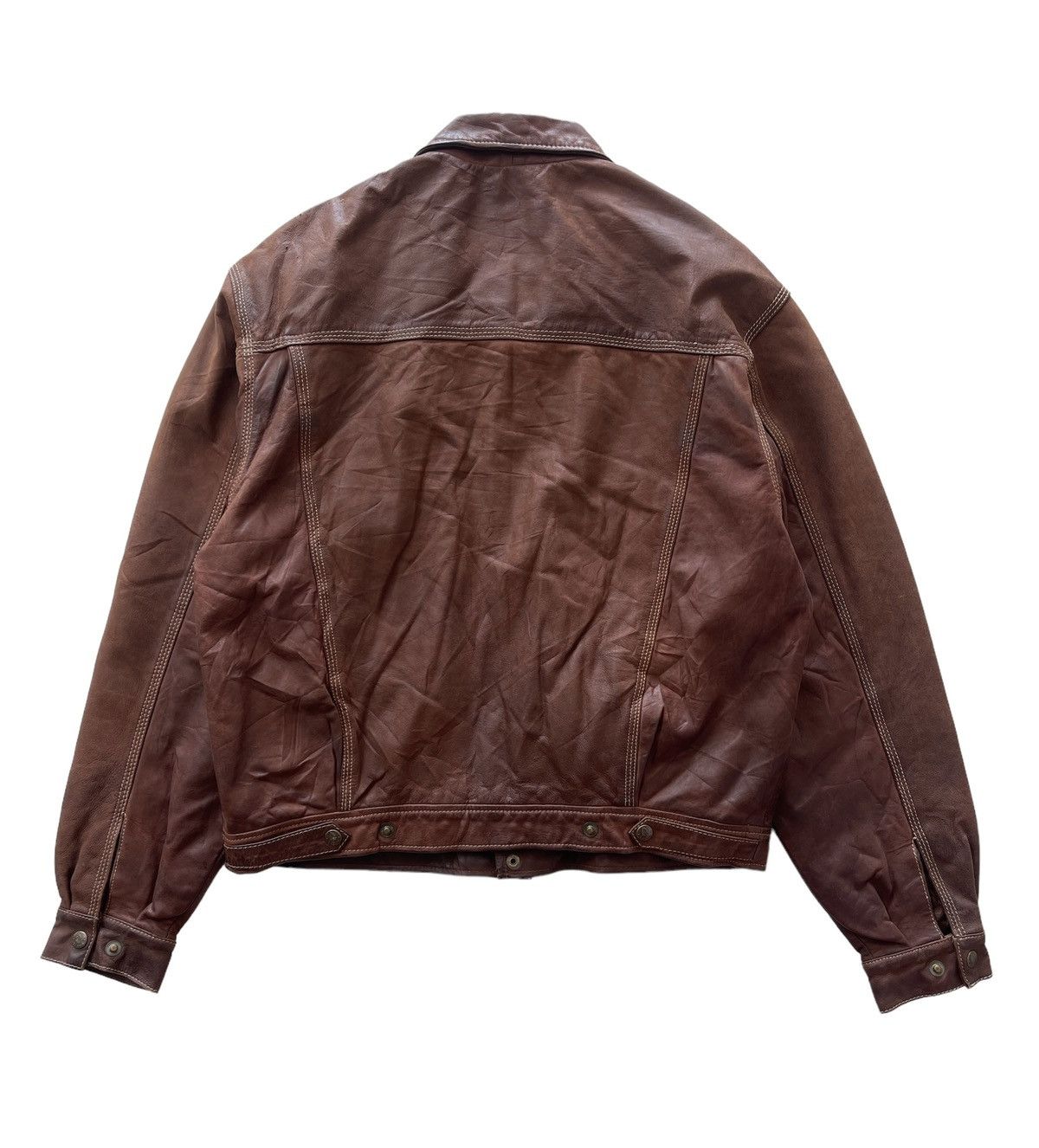 Vintage C.F.I international Gaoma Horse Leather Bomber Jacket Size US M / EU 48-50 / 2 - 3 Thumbnail