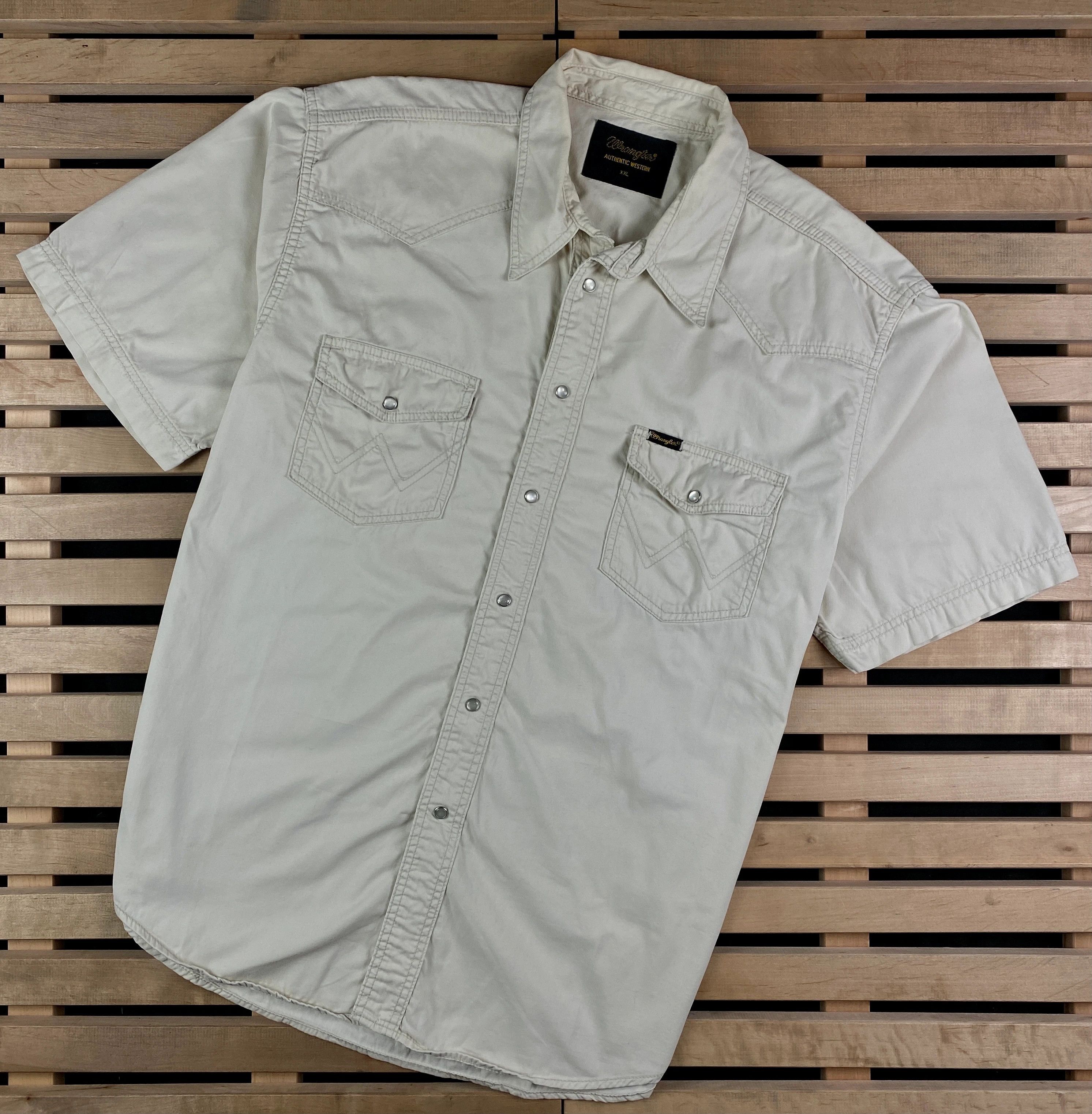 Vintage × Wrangler Mens Rare Wrangler Vintage Shirt Short Sleeve Size XXL Size US XXL / EU 58 / 5 - 1 Thumbnail