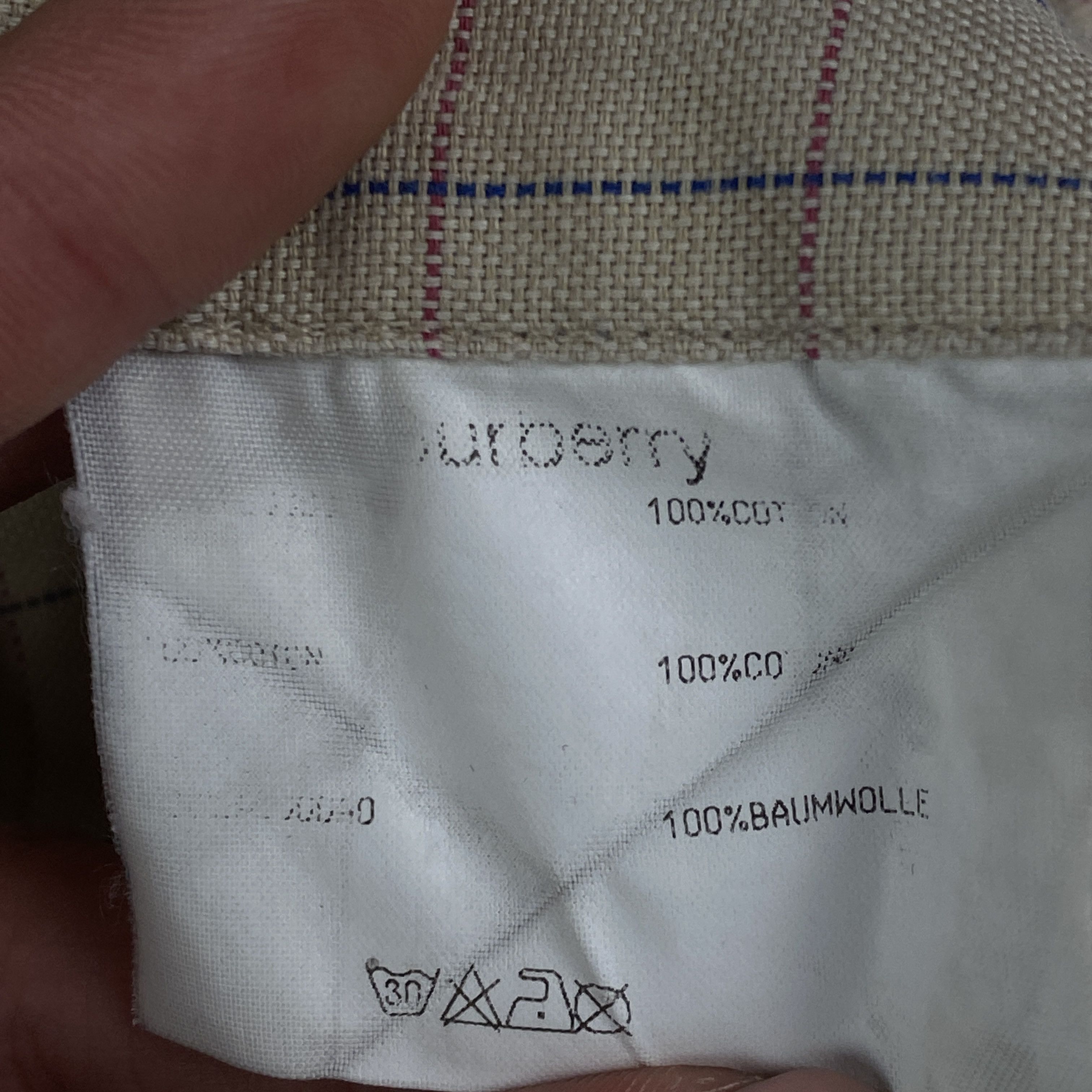 Burberry × Vintage Mens Vintage Shirt Long Sleeve Burberry London Size L/XL Size US XL / EU 56 / 4 - 8 Thumbnail