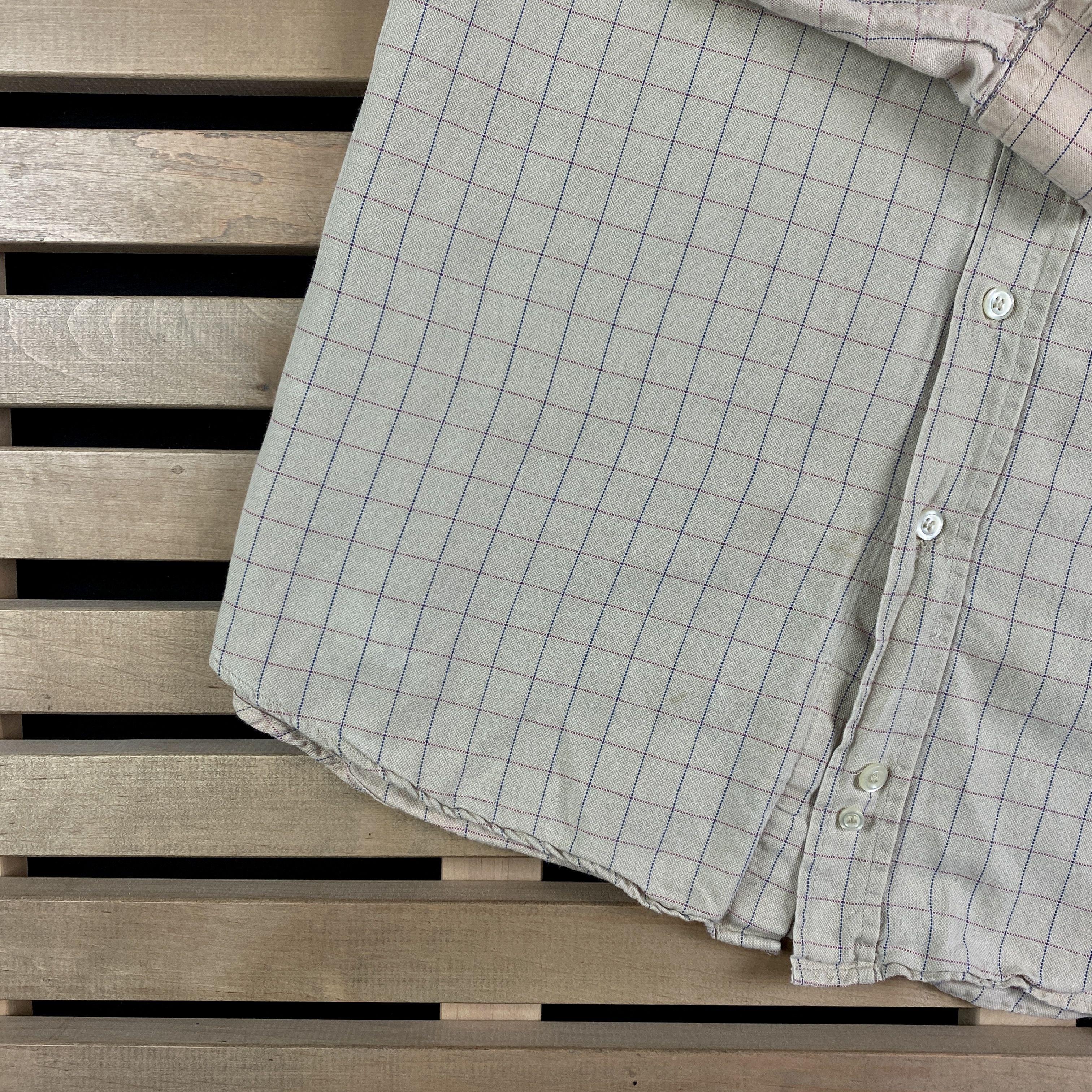 Burberry × Vintage Mens Vintage Shirt Long Sleeve Burberry London Size L/XL Size US XL / EU 56 / 4 - 3 Thumbnail