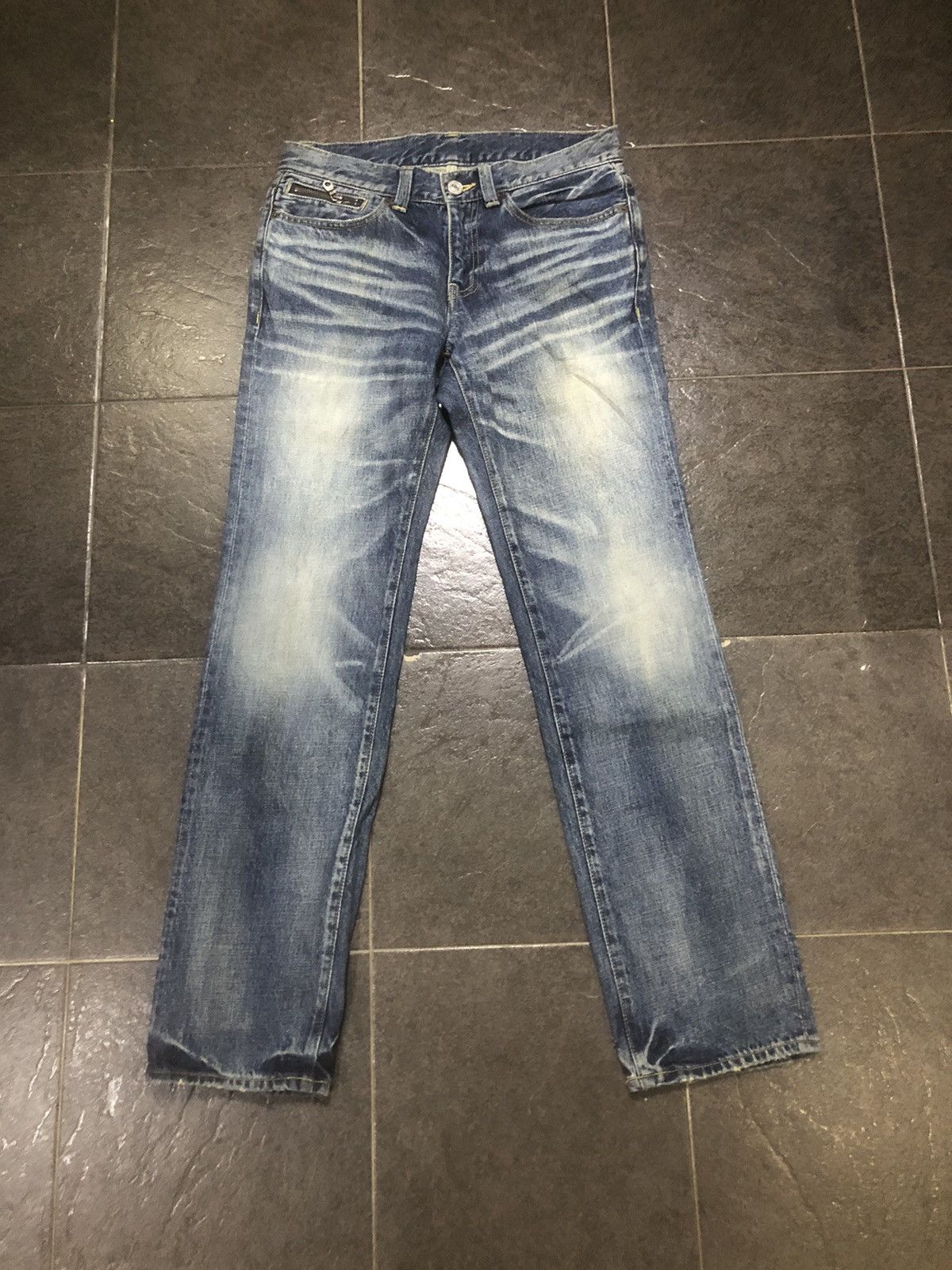 image of Takeo Kikuchi Nice Faded Denim in Blue, Men's (Size 31)