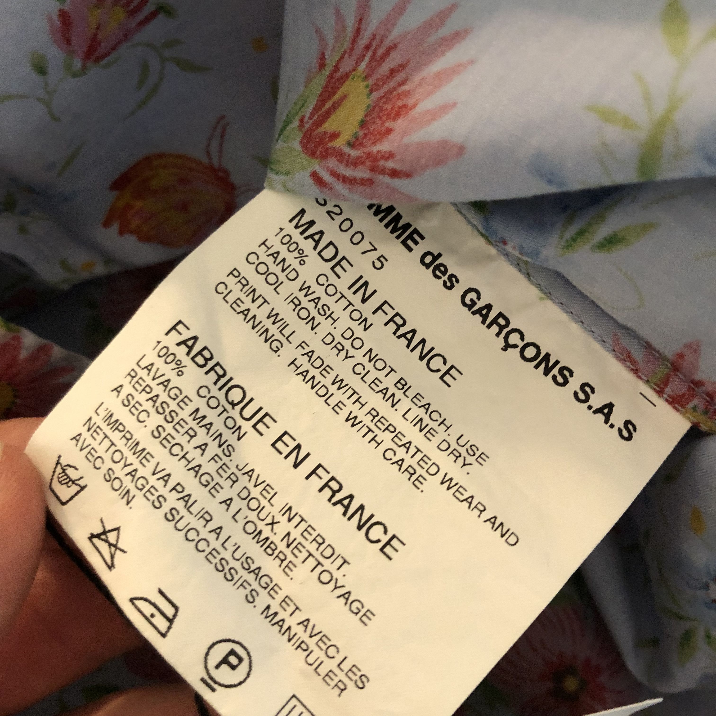 Comme des Garcons Comme des Garcons SHIRT Floral Short Sleeve Button Up Size US XS / EU 42 / 0 - 5 Thumbnail