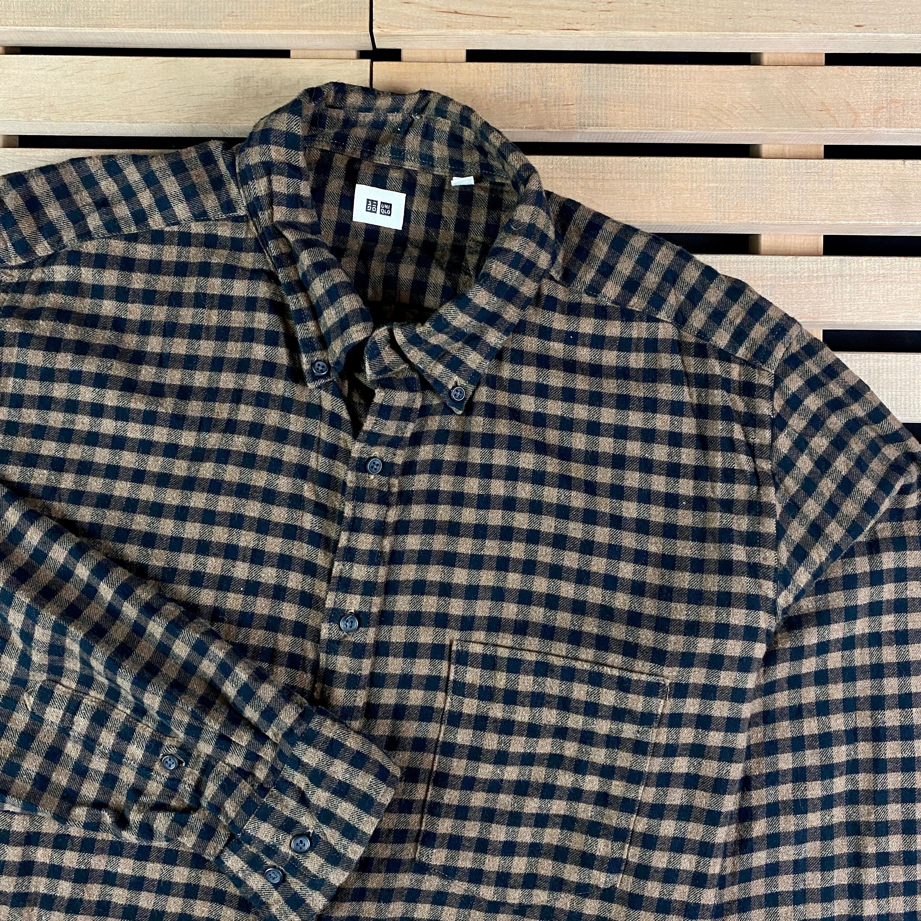 Uniqlo Mens Shirt Long Sleeve Uniqlo Size XL Size US XL / EU 56 / 4 - 2 Thumbnail