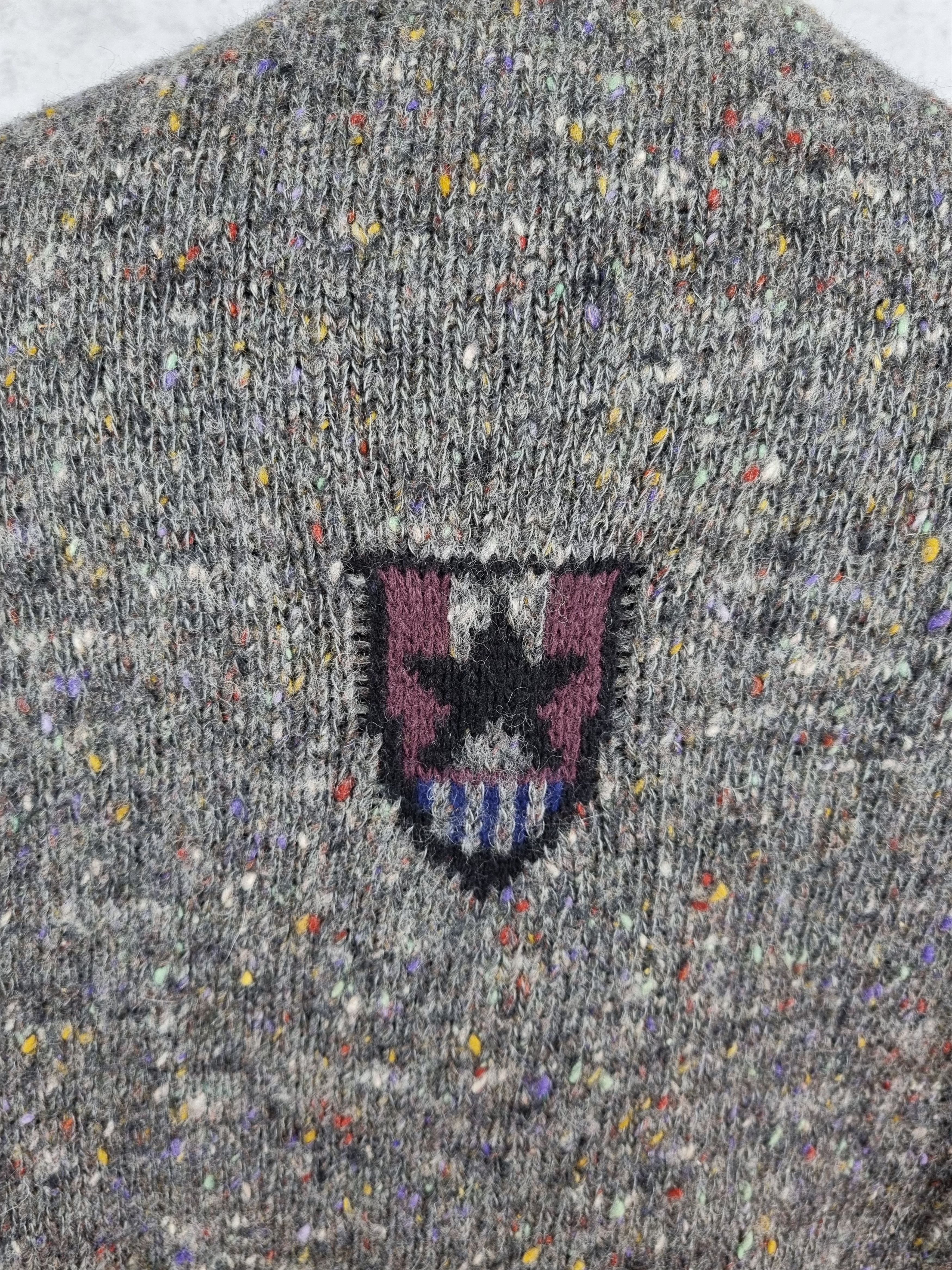 Designer 80s Nanibon Pilots Knitted Italian Wool Sweater Size US L / EU 52-54 / 3 - 8 Thumbnail