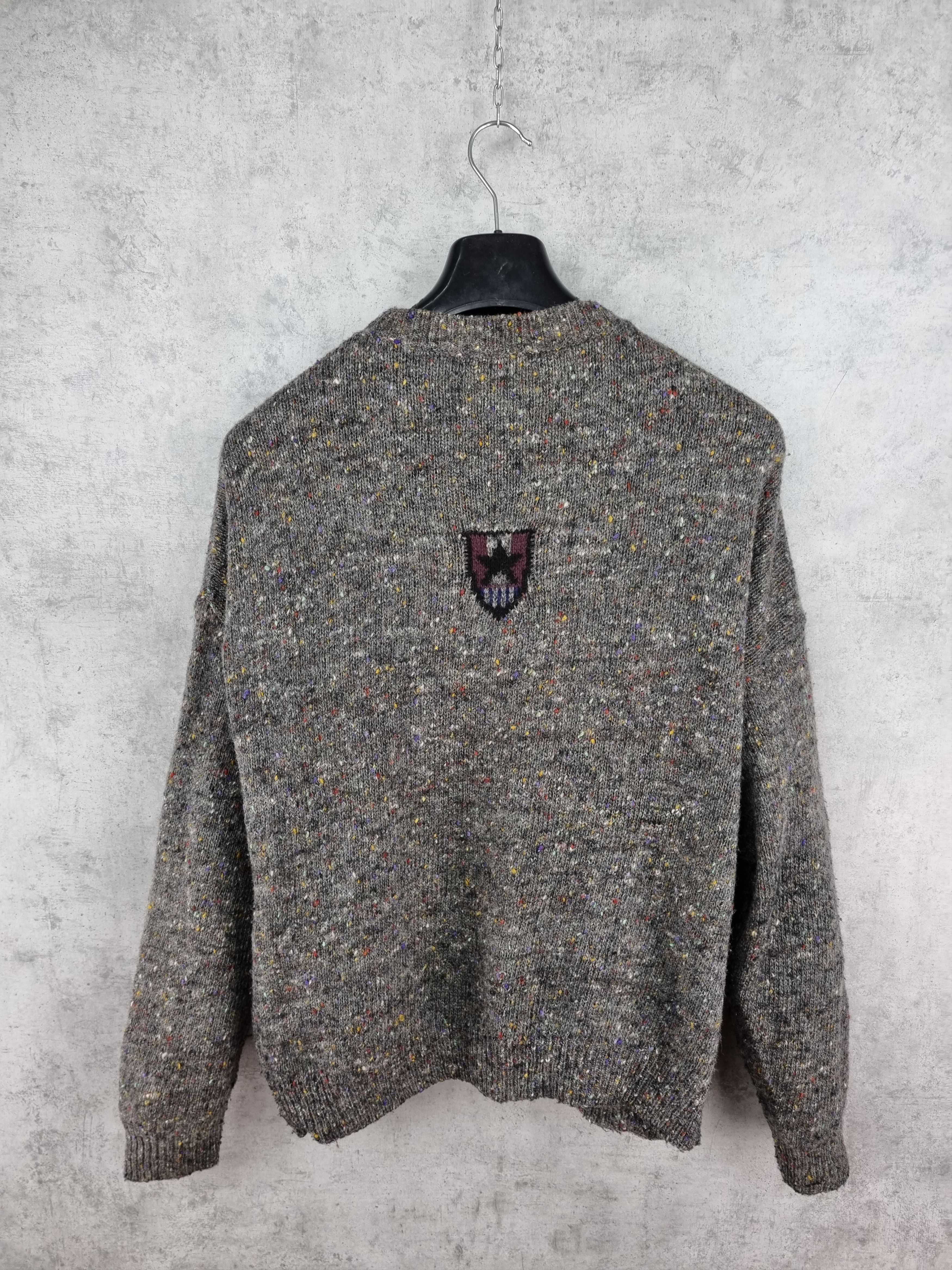 Designer 80s Nanibon Pilots Knitted Italian Wool Sweater Size US L / EU 52-54 / 3 - 3 Thumbnail